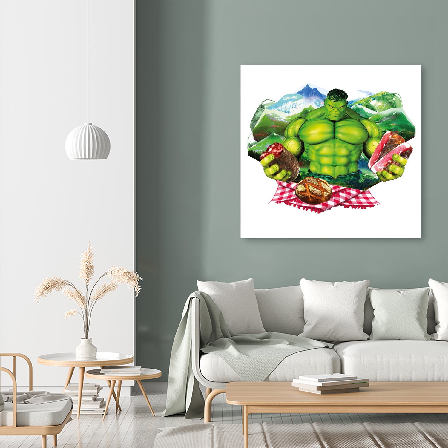 Hulk by Julie Baldassi on GIANT ART - green photo illustration
