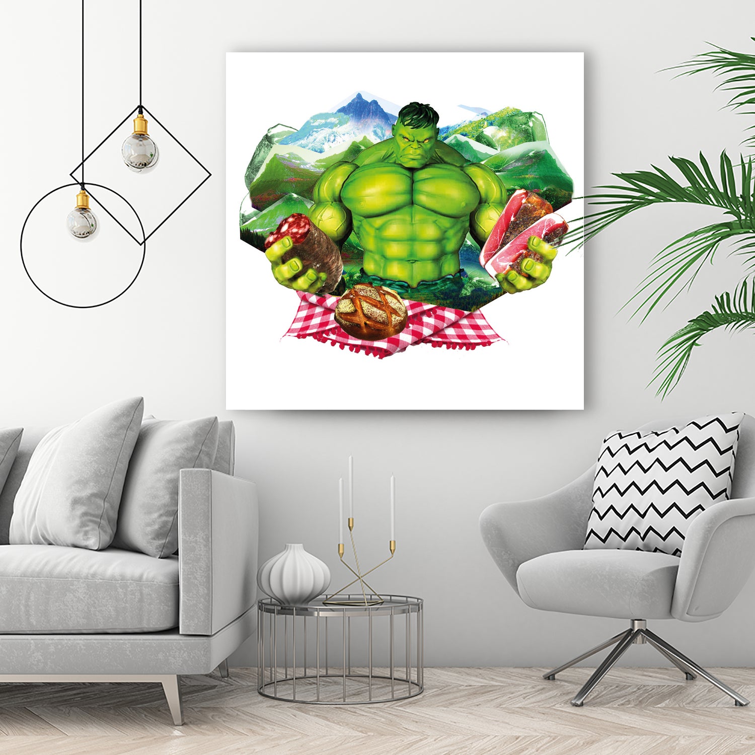 Hulk by Julie Baldassi on GIANT ART - green photo illustration