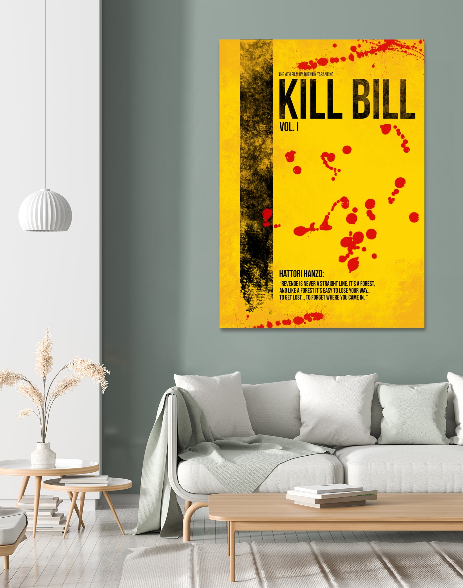 Kill Bill - Vol. I minimal movie poster alternative by HDMI 2K on GIANT ART - yellow typography