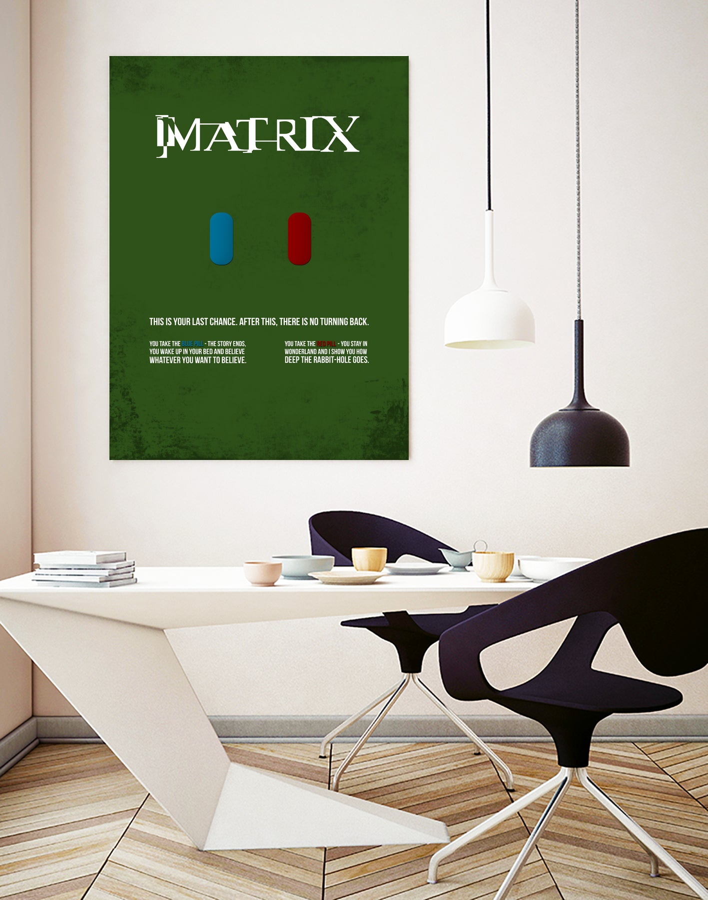 Matrix - minimal movie poster by HDMI 2K on GIANT ART - green typography