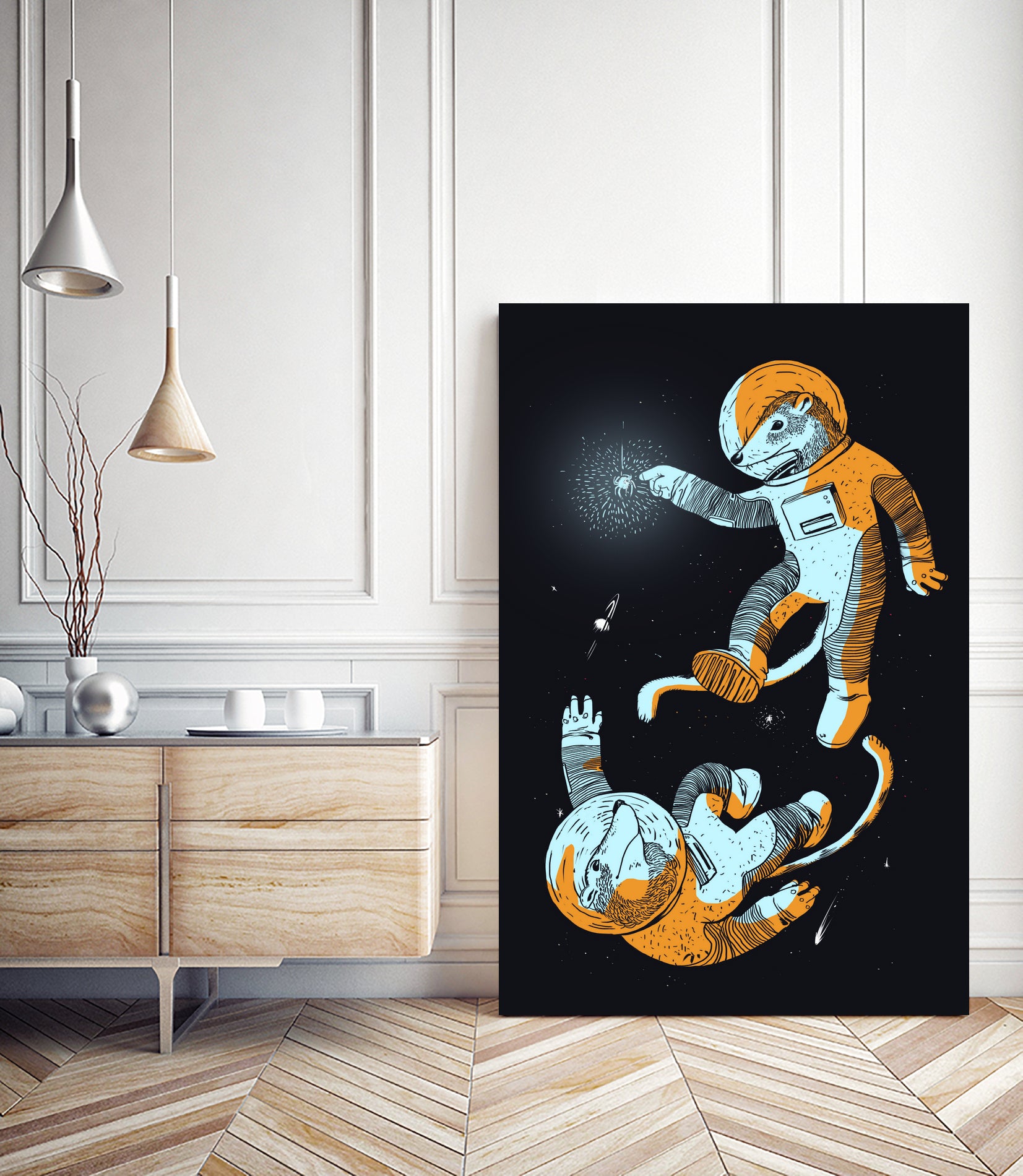 Coatis by Jerry Padilla on GIANT ART - black digital painting