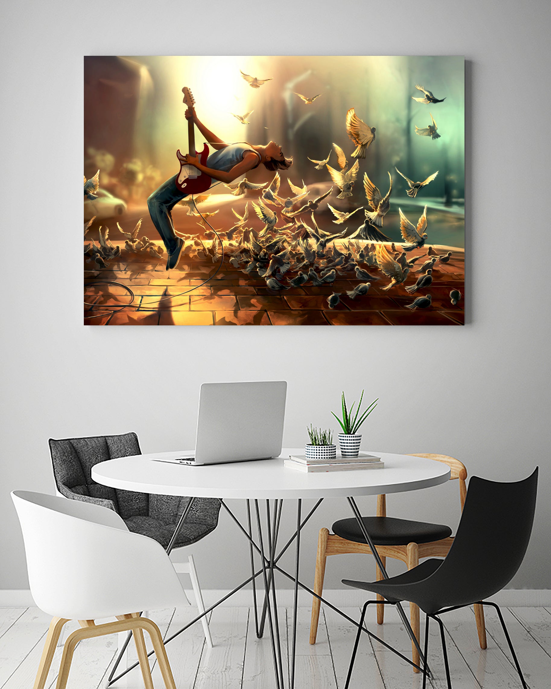 Do more than just exist by Cyril Rolando on GIANT ART - yellow digital painting