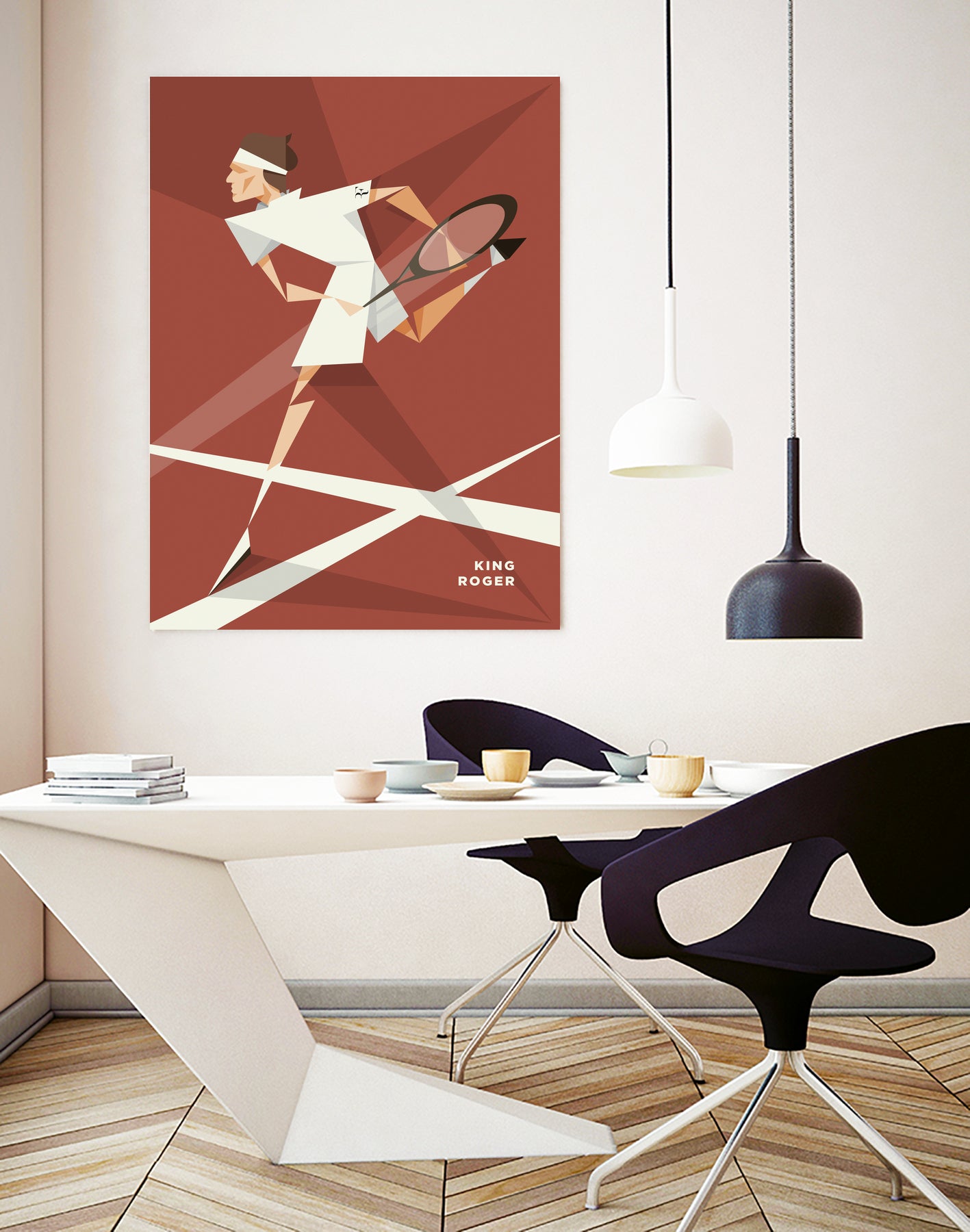 King Roger. the portrait by Riccardo Pagliani on GIANT ART - red character design