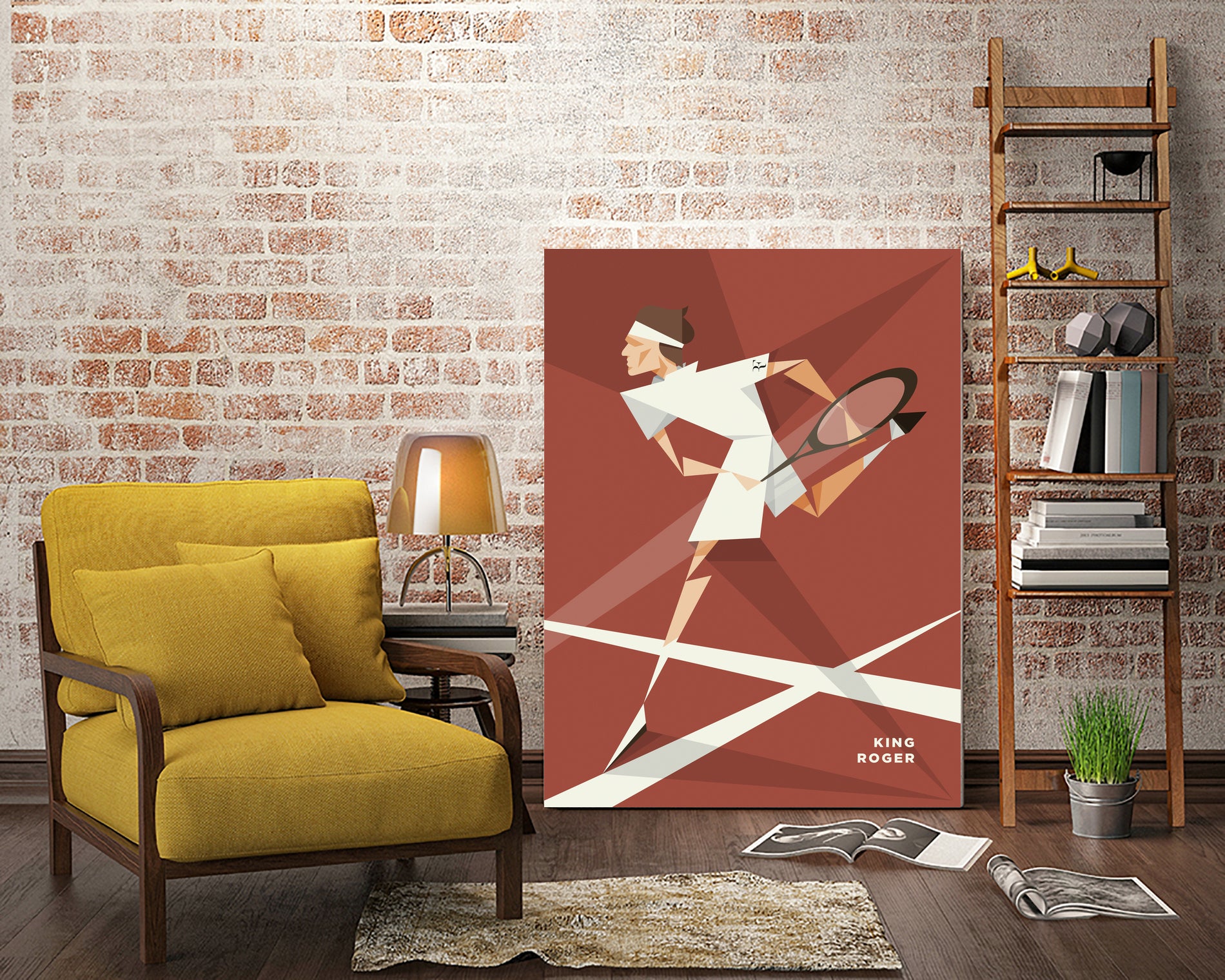 King Roger. the portrait by Riccardo Pagliani on GIANT ART - red character design