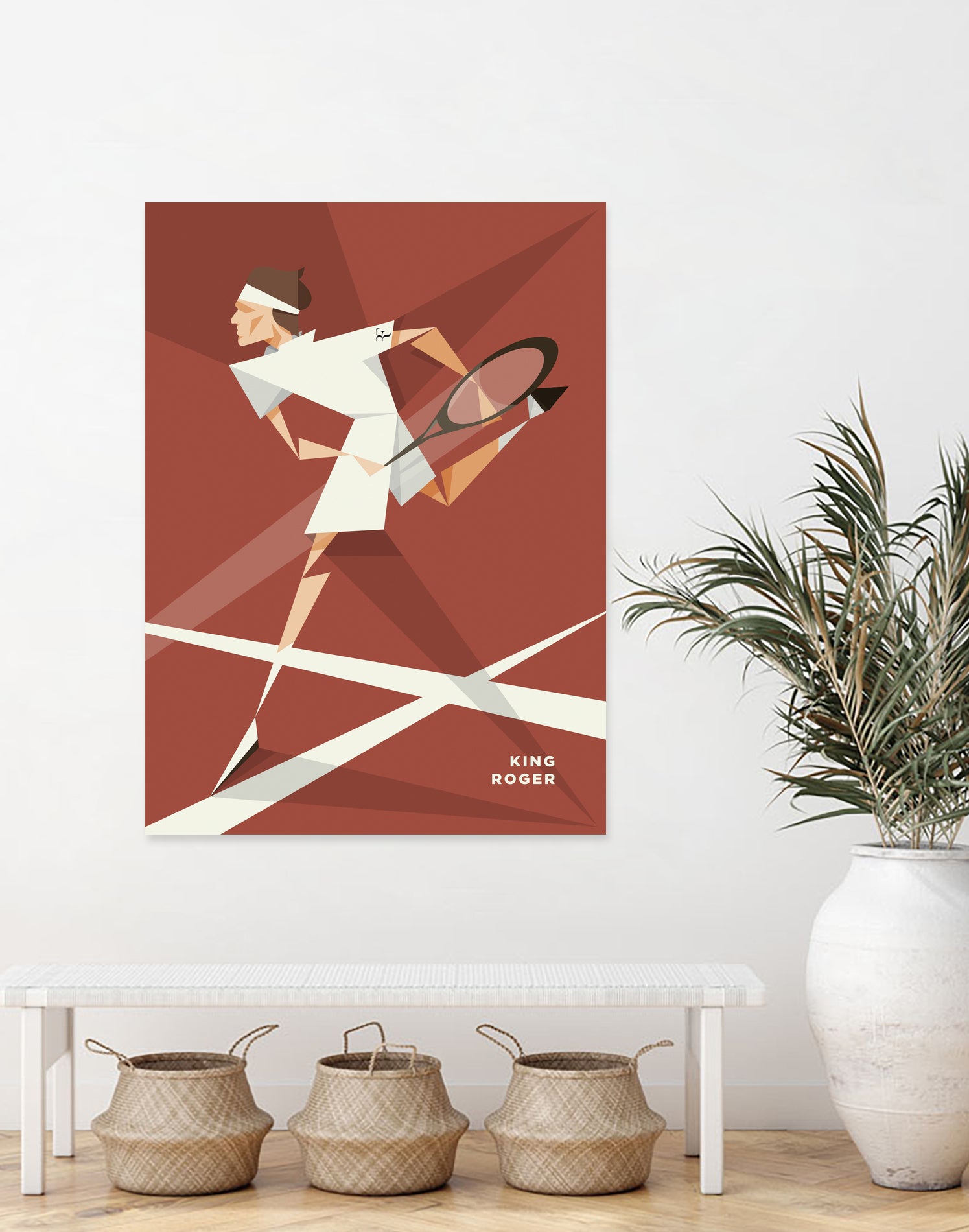 King Roger. the portrait by Riccardo Pagliani on GIANT ART - red character design