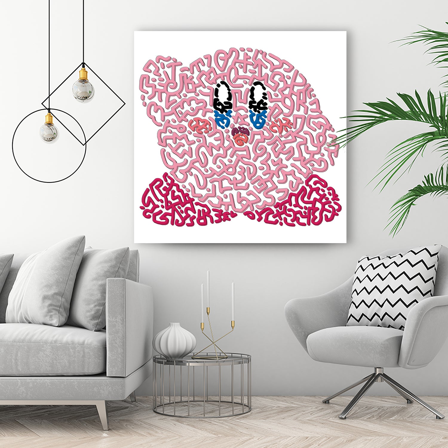 Kirby by Caroline BESSIERES on GIANT ART - pink game design