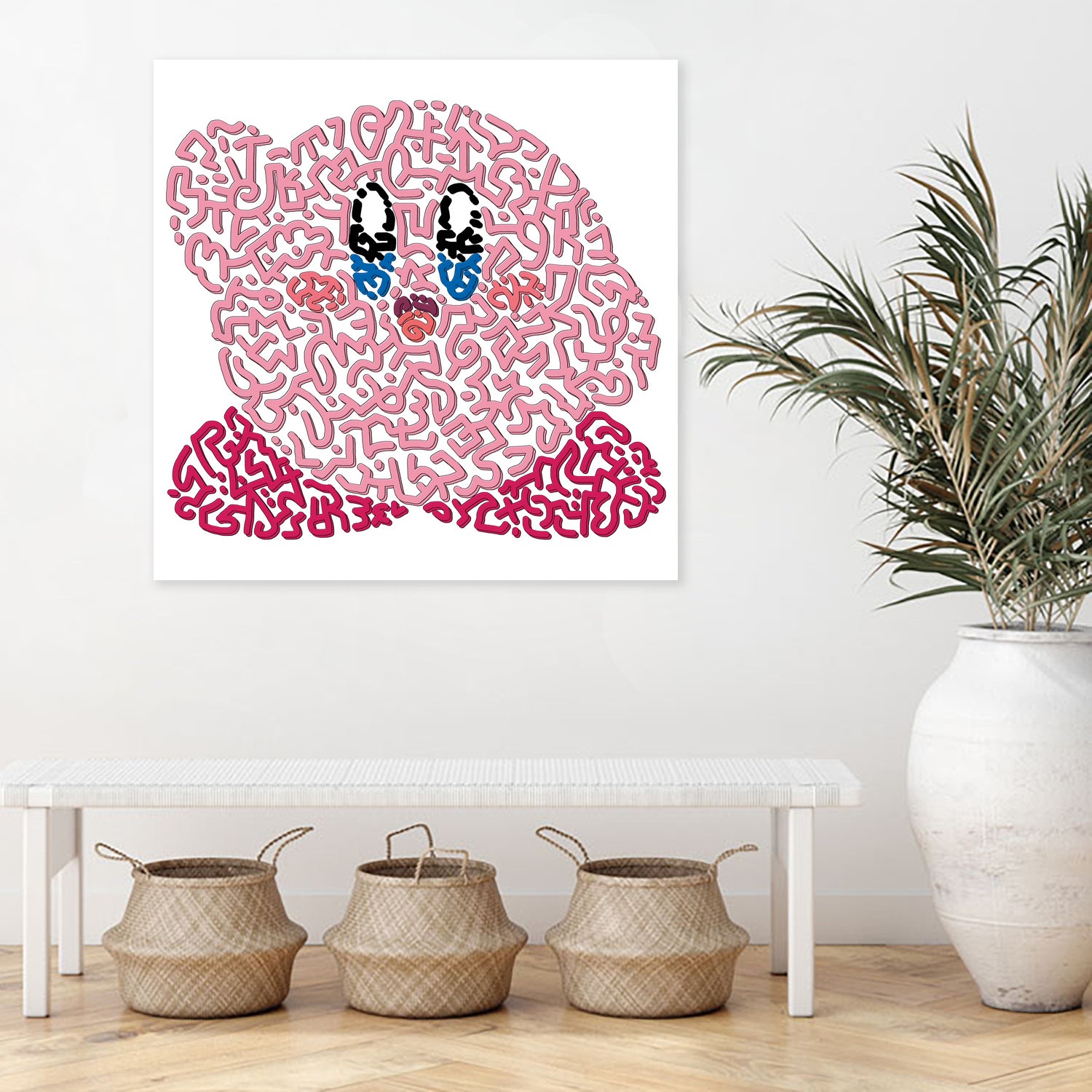 Kirby by Caroline BESSIERES on GIANT ART - pink game design