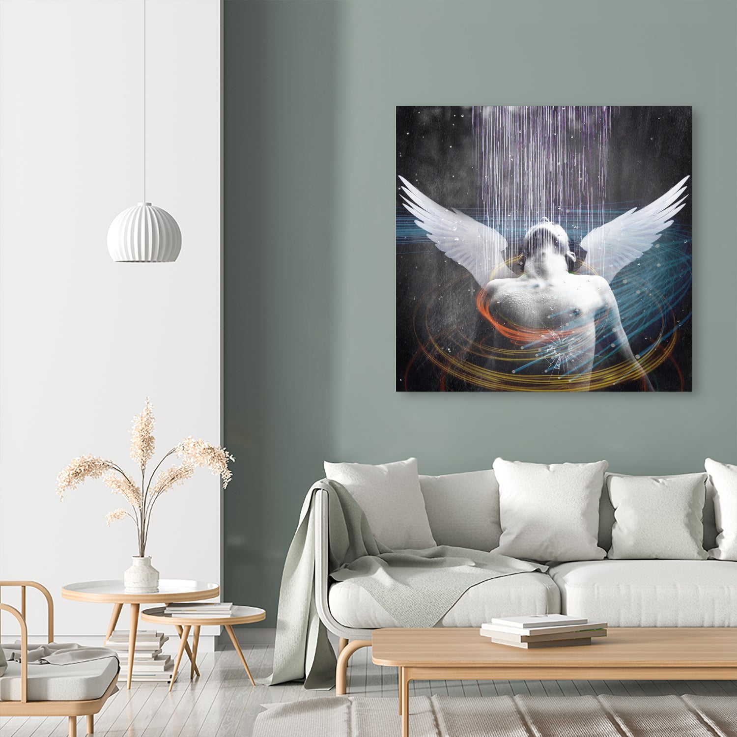 dark rain angel by Vin Zzep on GIANT ART - white photo illustration