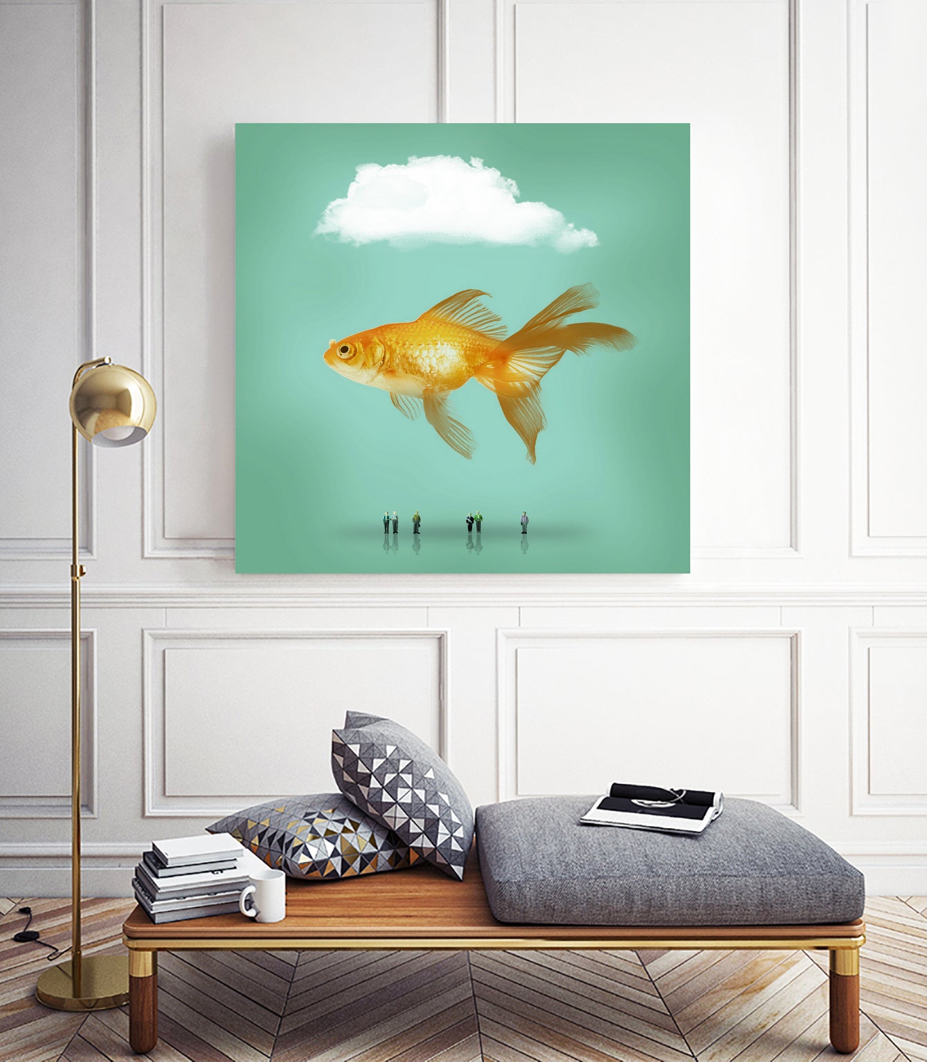 balloon fish by Vin Zzep on GIANT ART - white photo illustration