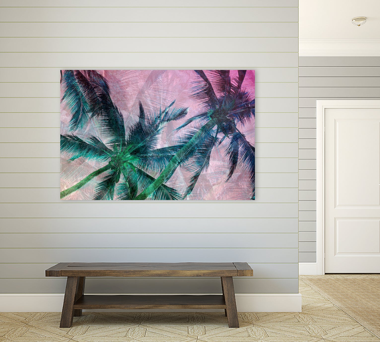 Textured Palms II by Lisa Argyropoulos on GIANT ART - green photo illustration