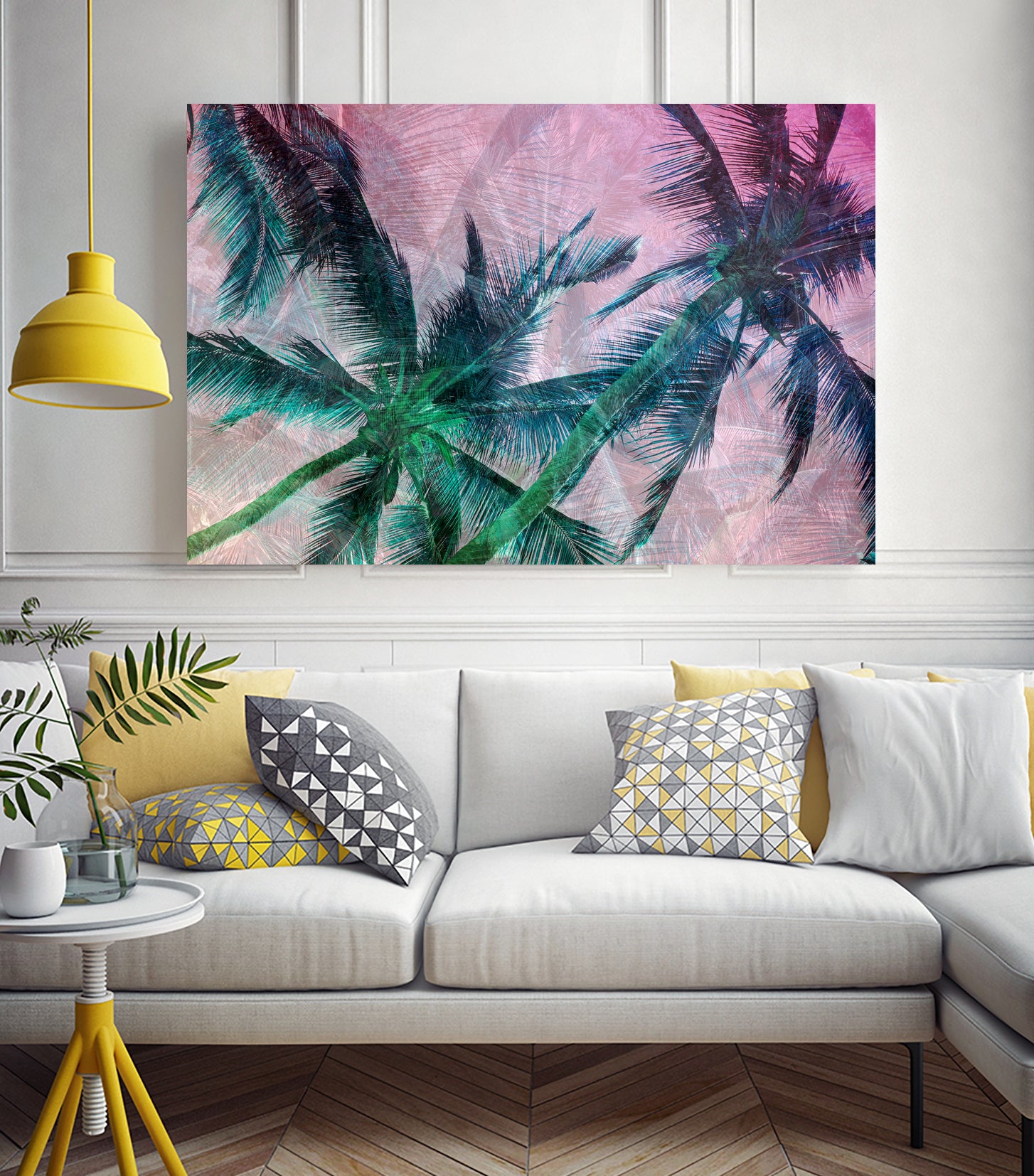 Textured Palms II by Lisa Argyropoulos on GIANT ART - green photo illustration
