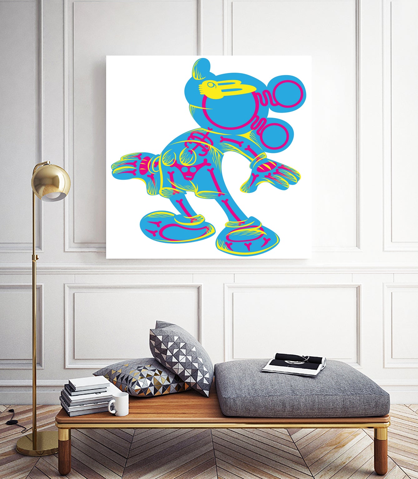 Dipopai - What's up there? by Neo Dhlamini on GIANT ART - blue vector illustration