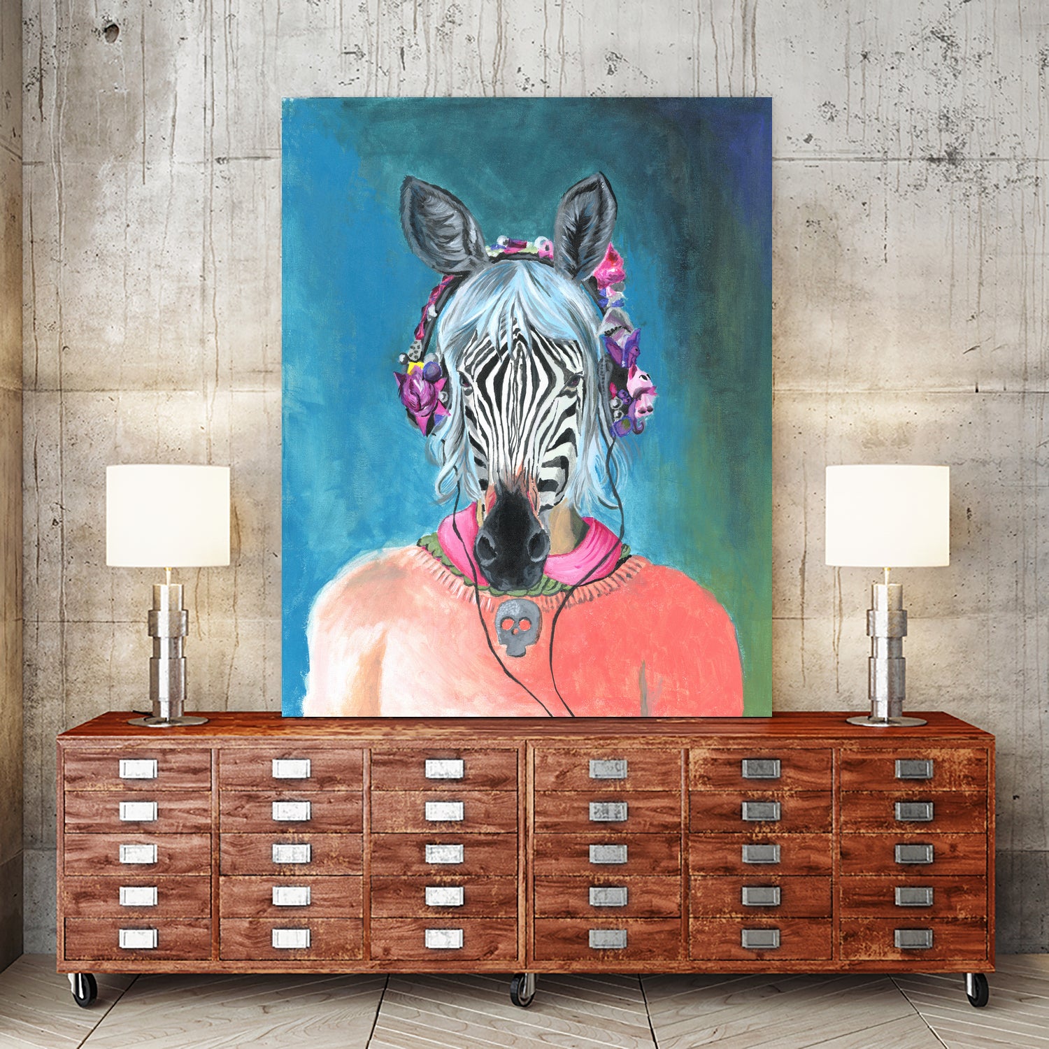 I Can't Hear You by Heather Perry on GIANT ART - blue mixed media