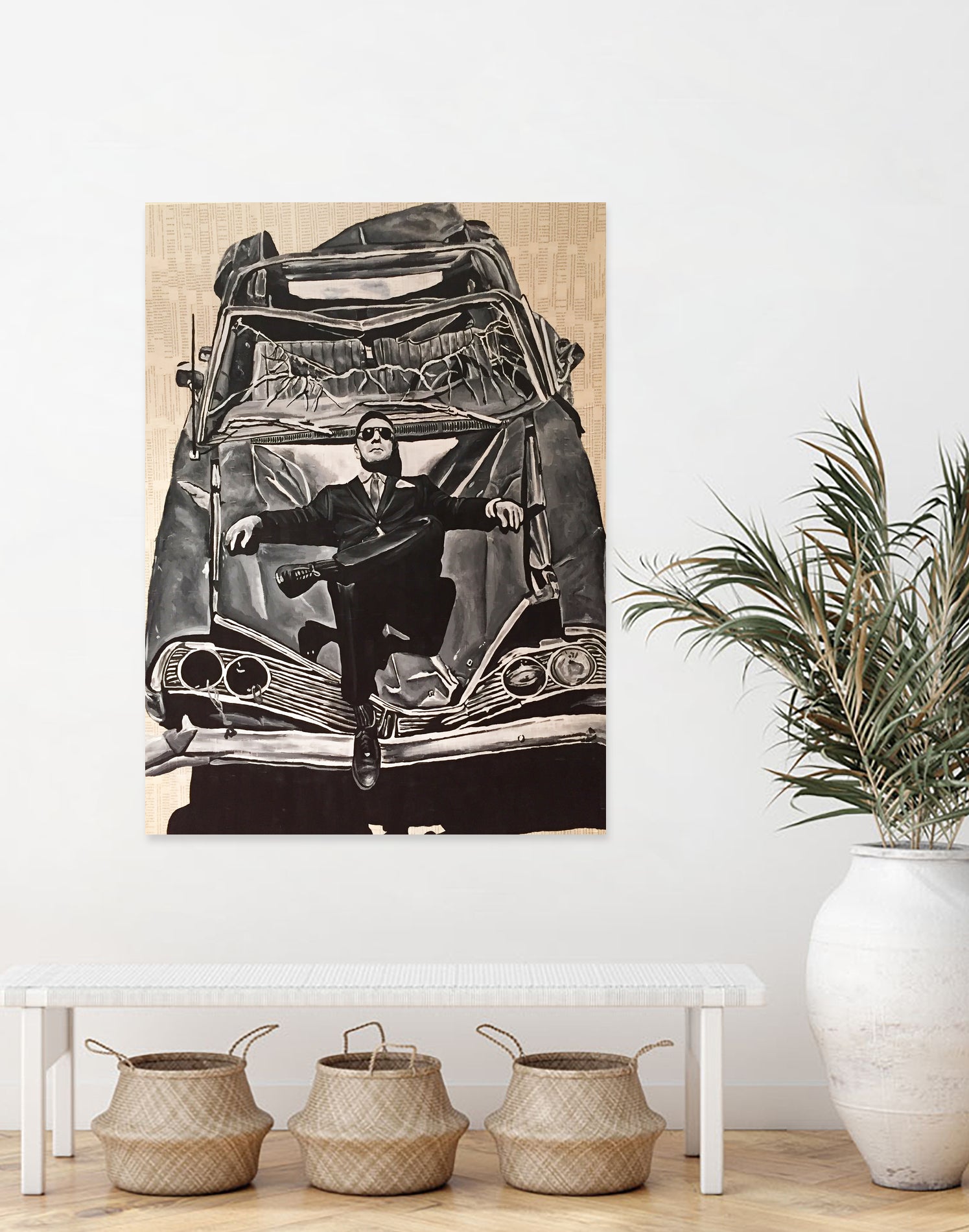 crashed by eugenia retana on GIANT ART - black mixed media