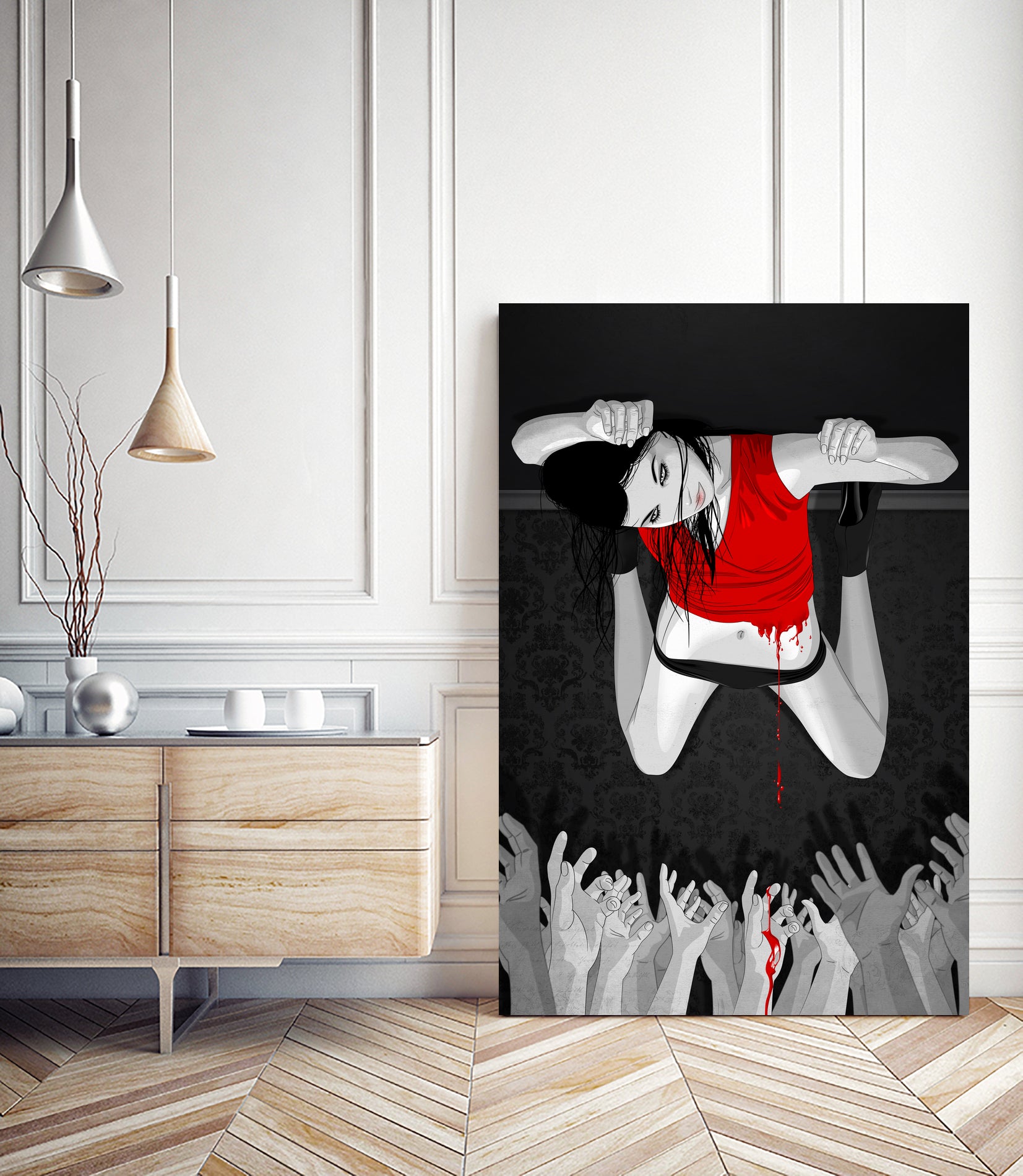 Every Angel Is Terror by Vassilis Dimitros on GIANT ART - black digital painting