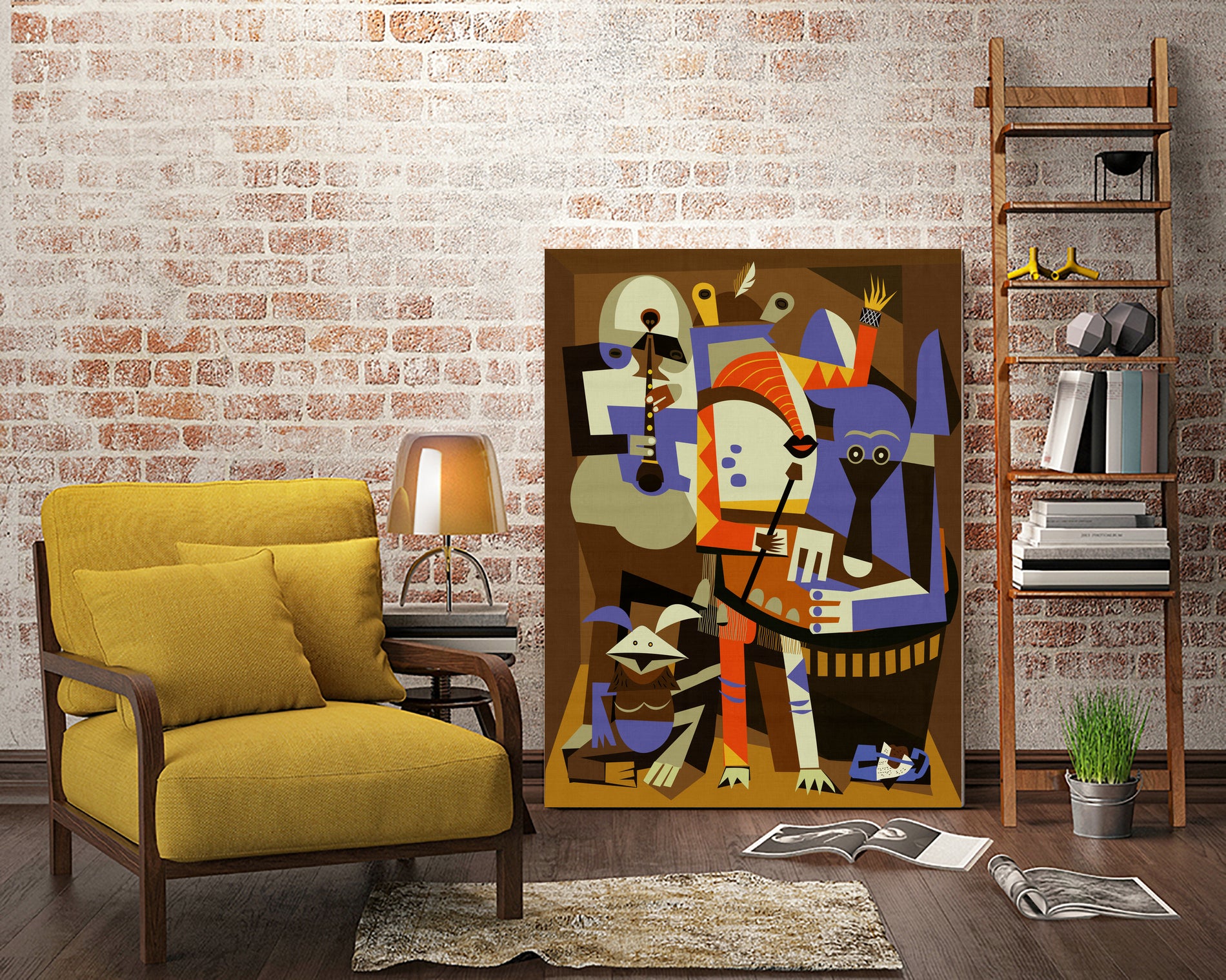 Tatooine Musicians by Scott Partridge on GIANT ART - red vector illustration