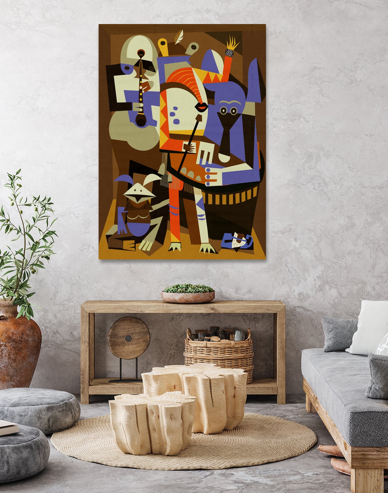 Tatooine Musicians by Scott Partridge on GIANT ART - red vector illustration