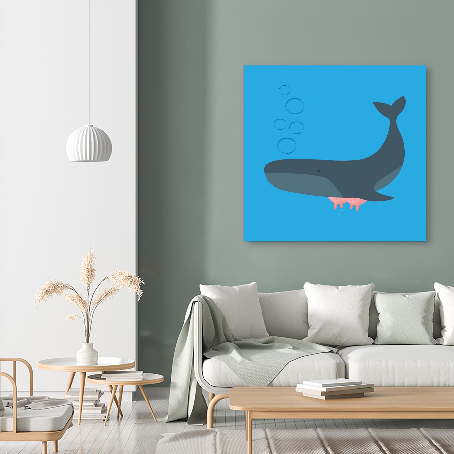 Whale Udder by Ryan Foster on GIANT ART - blue digital drawing