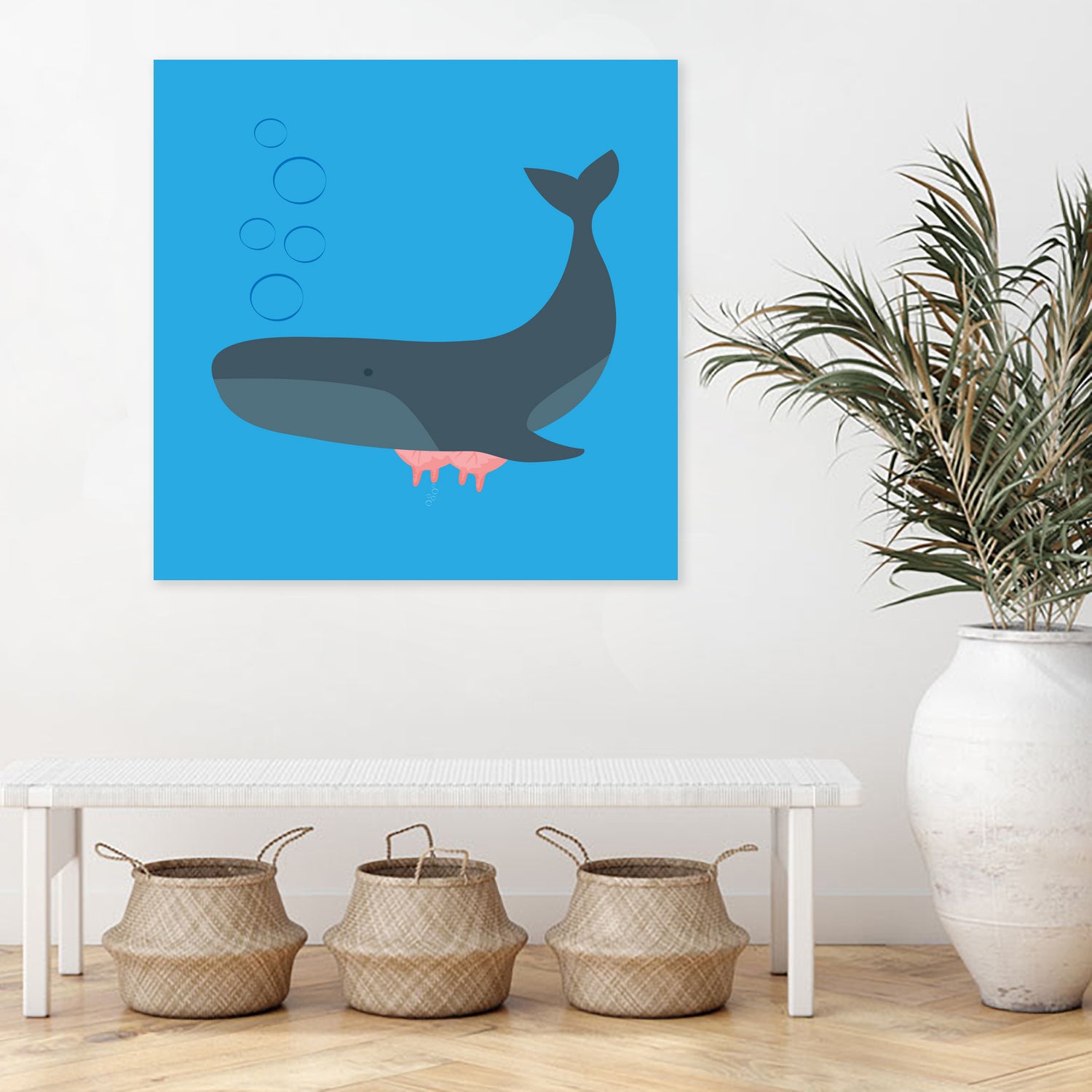 Whale Udder by Ryan Foster on GIANT ART - blue digital drawing