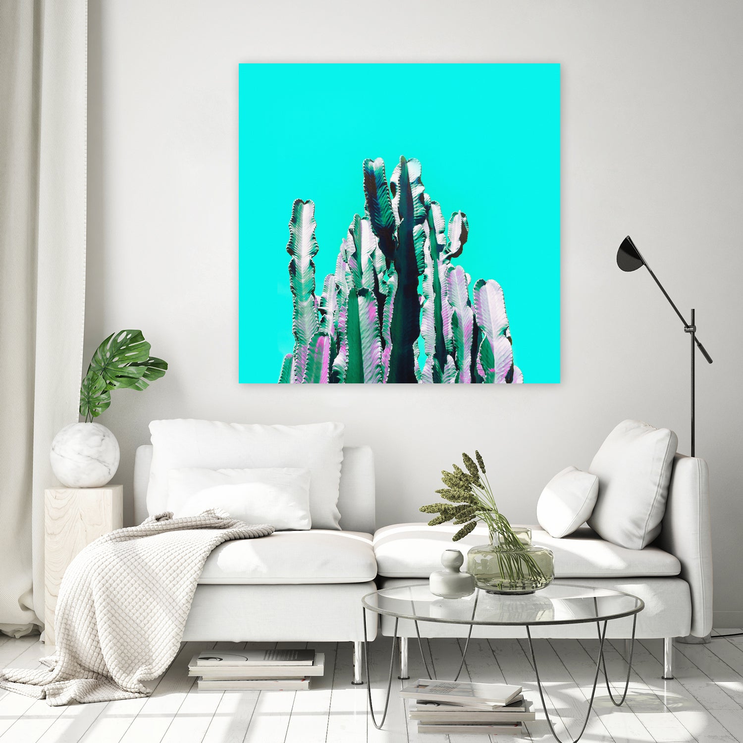 Majestic Cactus by Dominique Van Roey on GIANT ART - blue photo manipulation