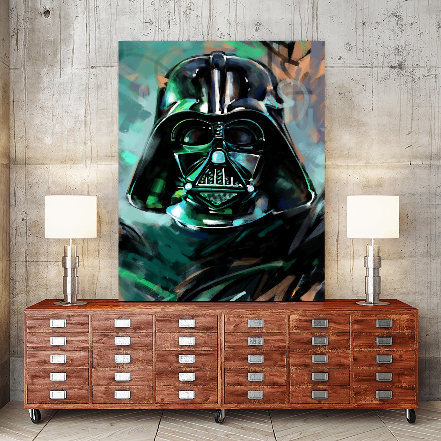 Darth Vader by Dmitry Belov on GIANT ART - blue digital painting