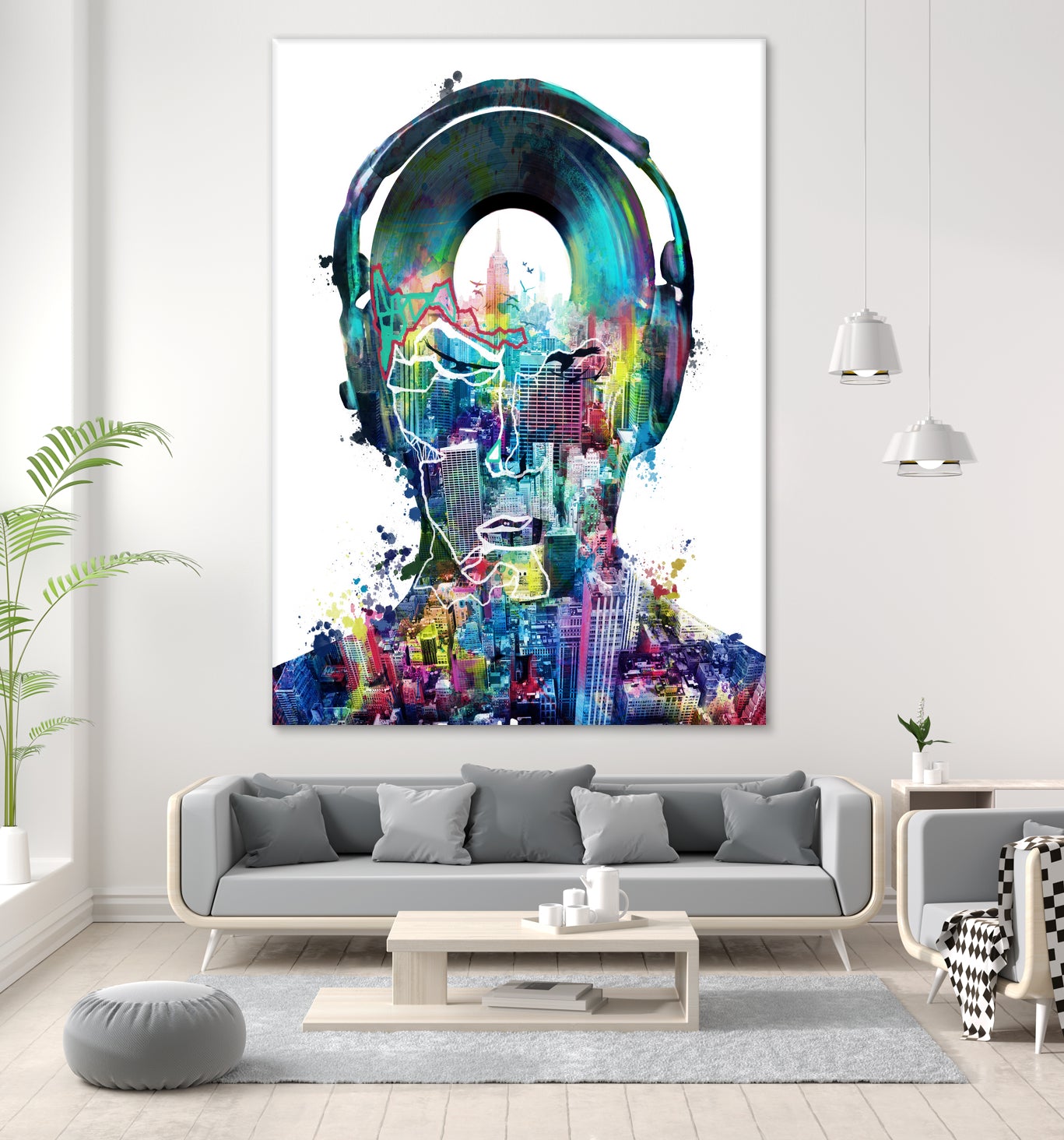 new york city sound colorful by Bekim Mehovic on GIANT ART - white digital painting