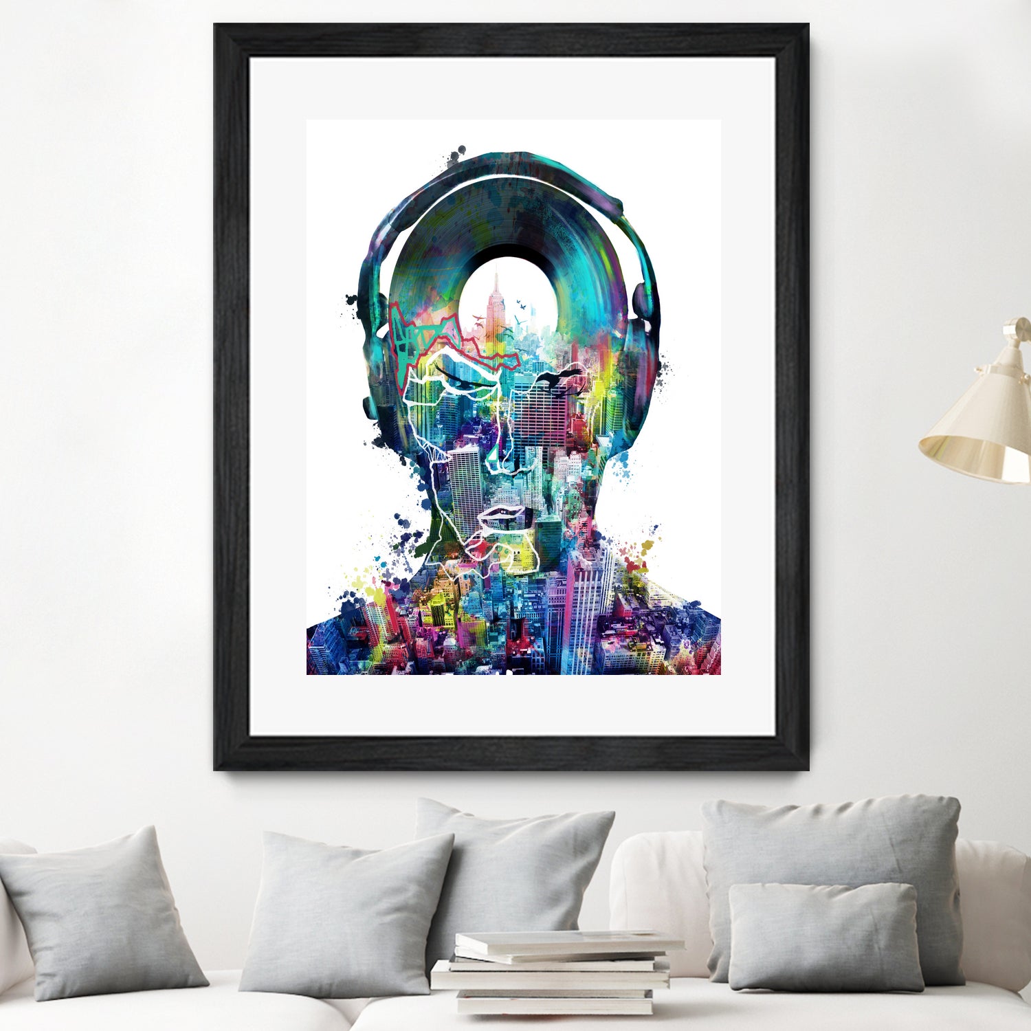 new york city sound colorful by Bekim Mehovic on GIANT ART - white digital painting
