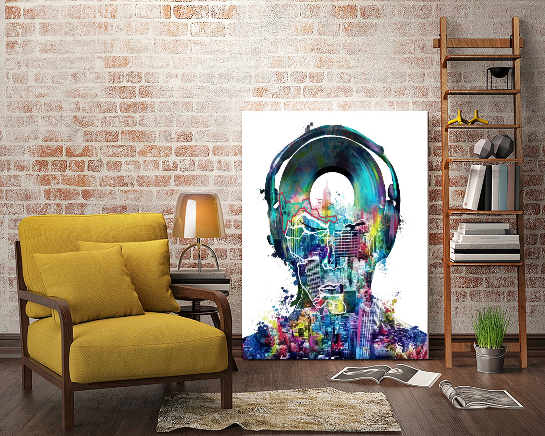 new york city sound colorful by Bekim Mehovic on GIANT ART - white digital painting