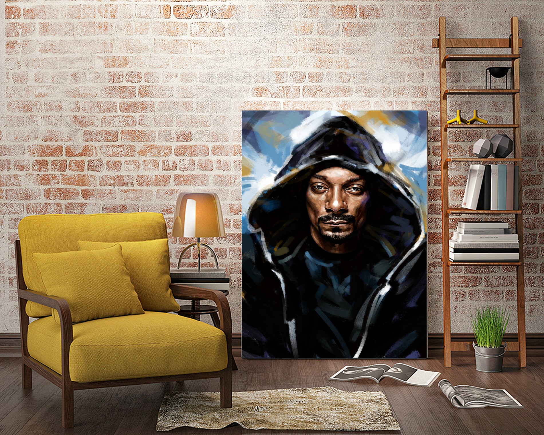 Snoop Dogg by Dmitry Belov on GIANT ART - black digital painting