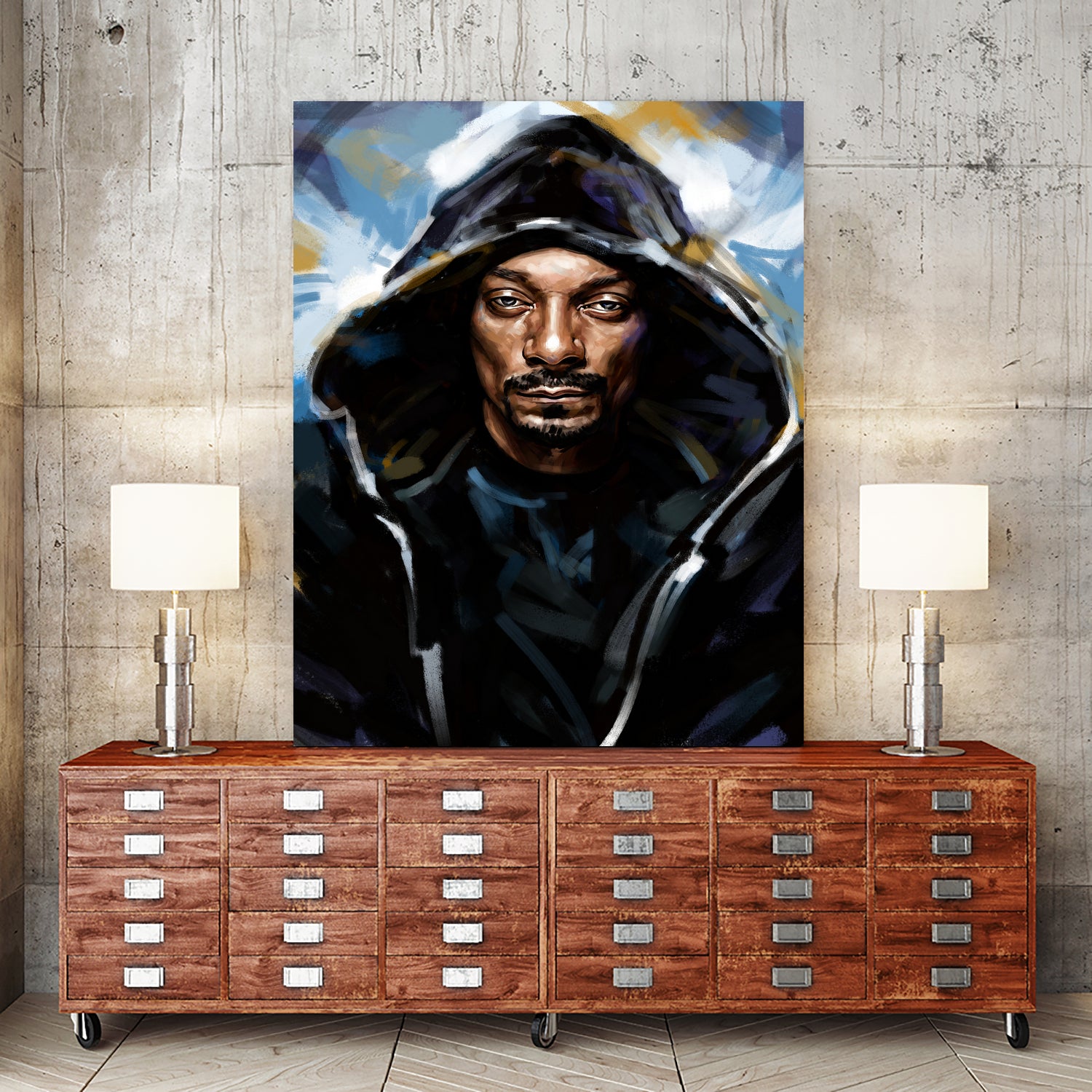 Snoop Dogg by Dmitry Belov on GIANT ART - black digital painting