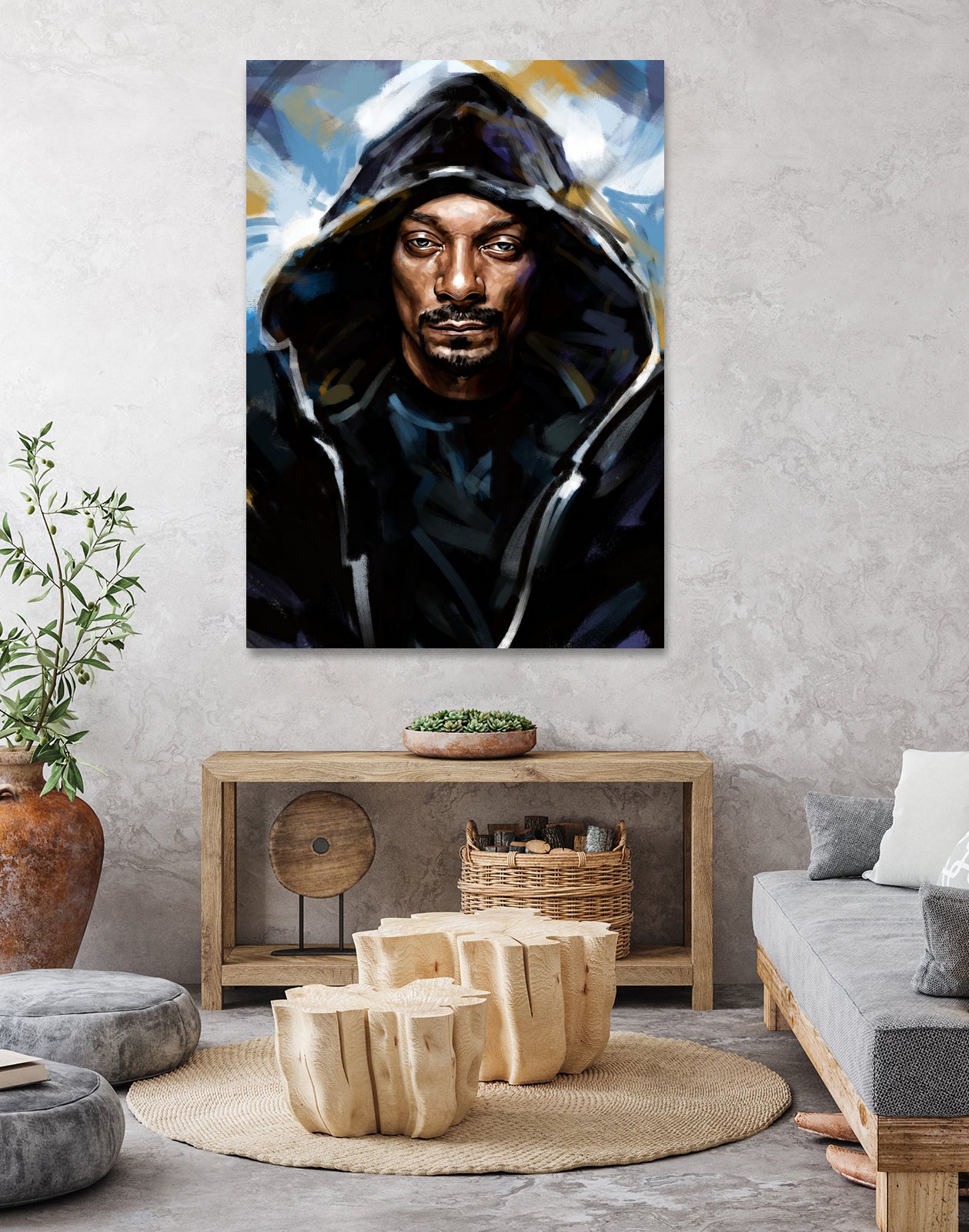 Snoop Dogg by Dmitry Belov on GIANT ART - black digital painting