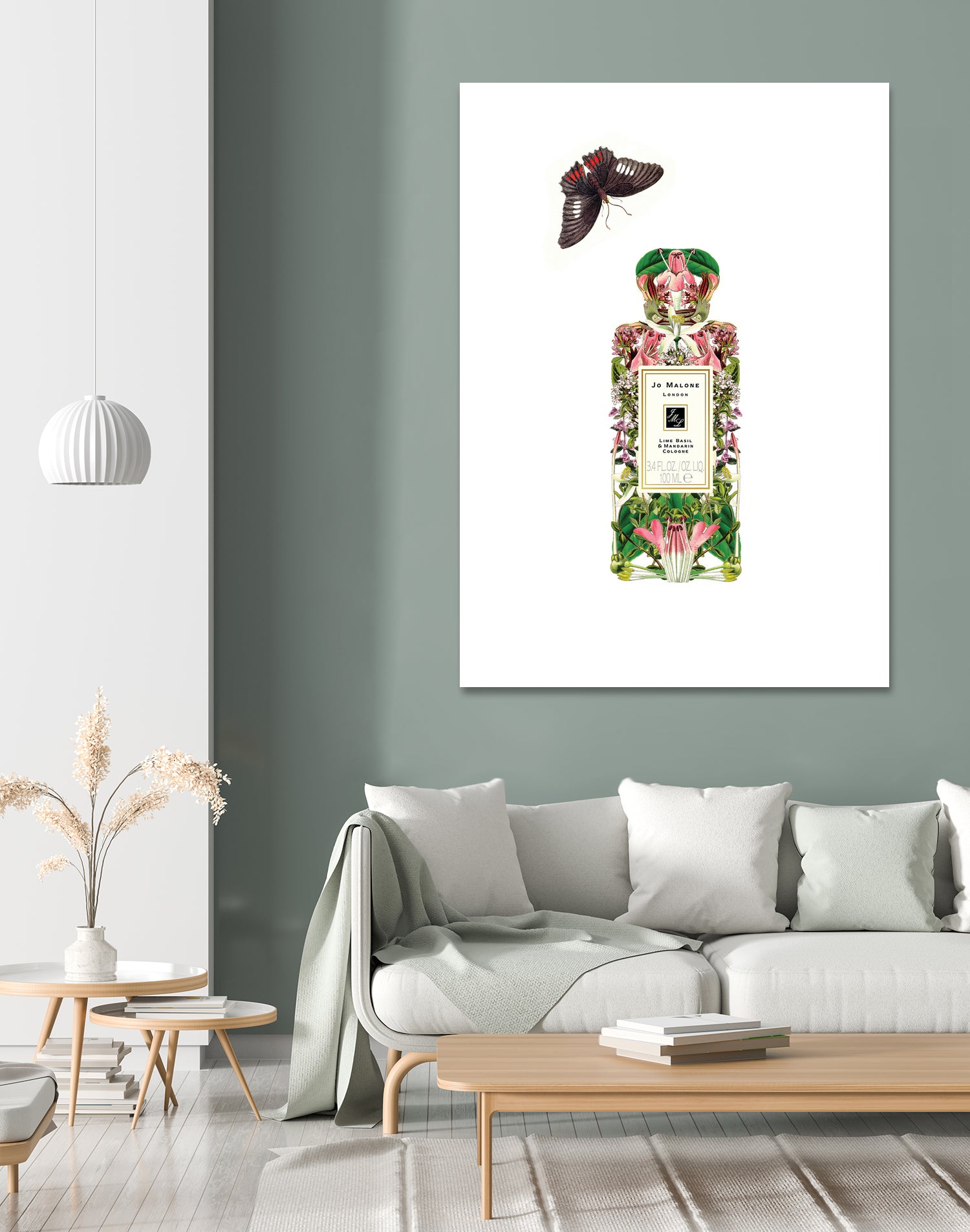 Jo Malone - Lime, Basil, and Mandarin by Sixto-Juan Zavala on GIANT ART - pink mixed media