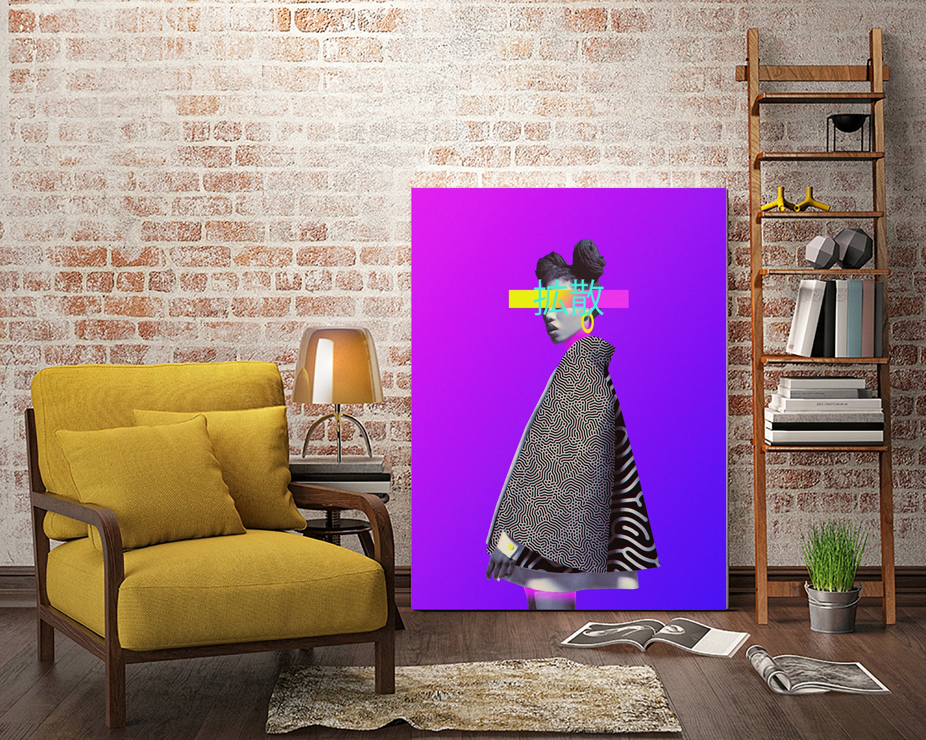 Diffusion by Dorian Legret on GIANT ART - fuchsia photo manipulation