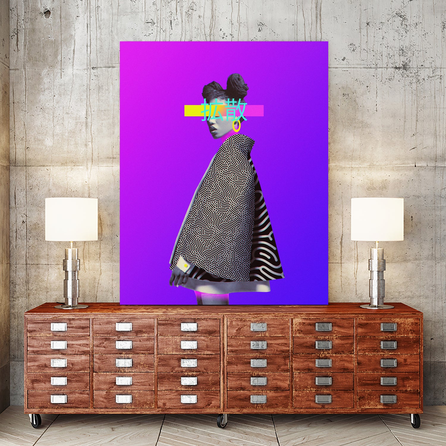 Diffusion by Dorian Legret on GIANT ART - fuchsia photo manipulation