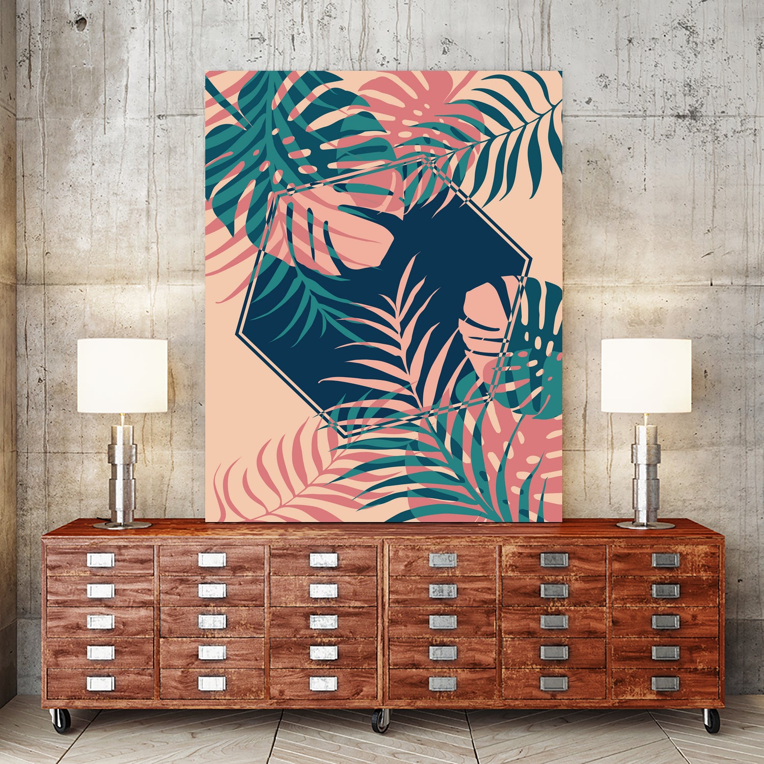 Tropical Dreams by Daniela di Niro on GIANT ART - pink digital drawing