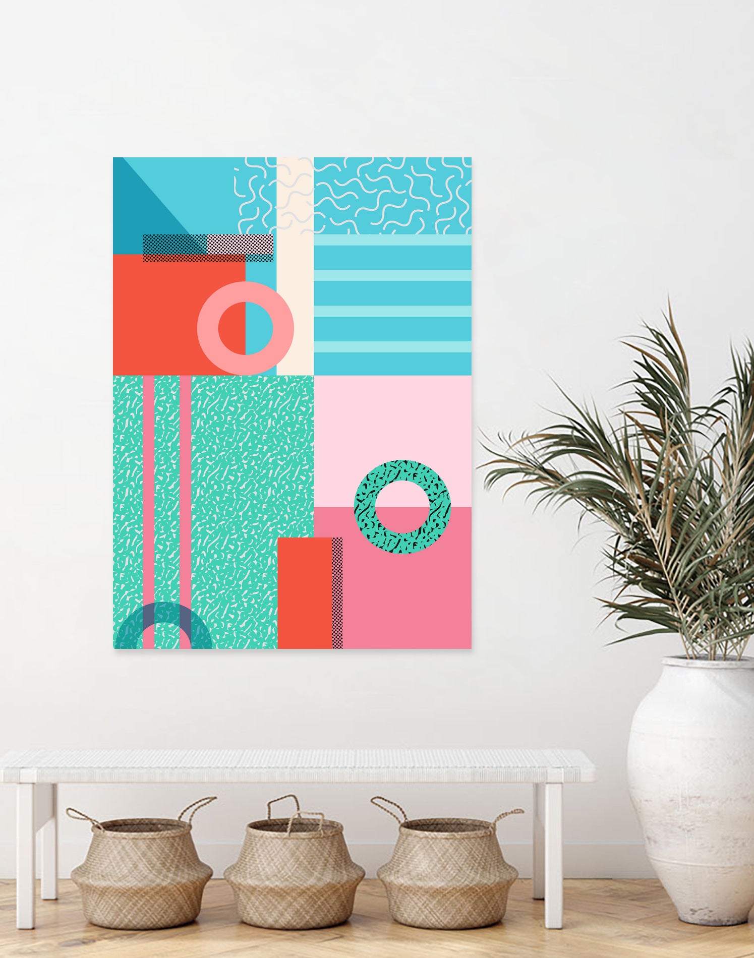 Memphis Lido by Kristen Lockley on GIANT ART - green digital drawing