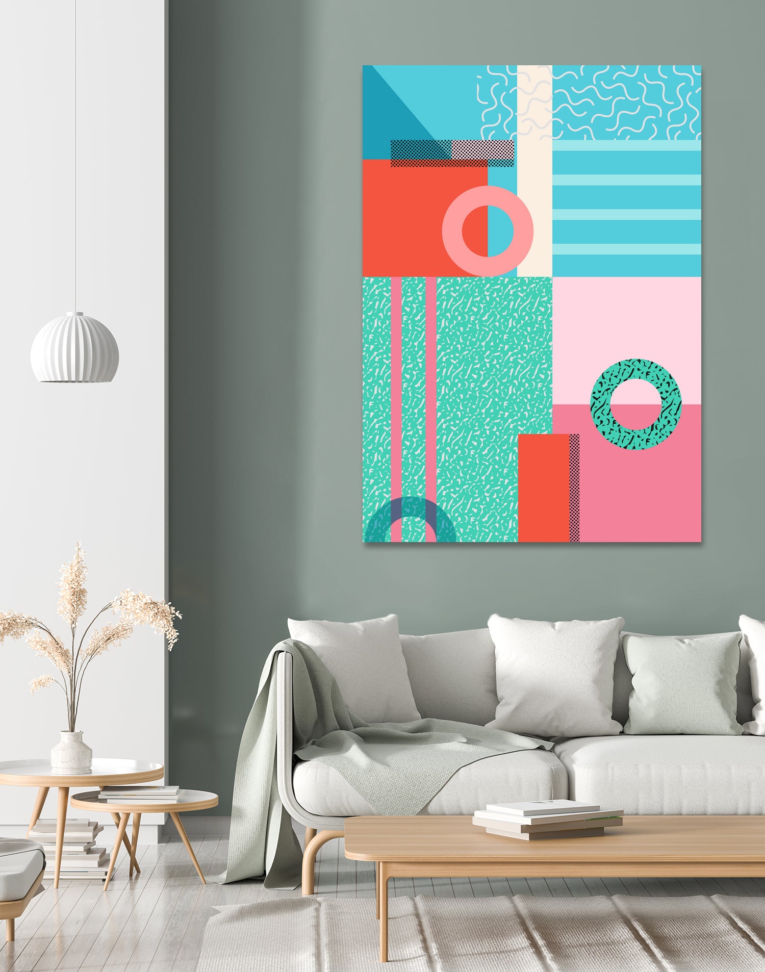 Memphis Lido by Kristen Lockley on GIANT ART - green digital drawing