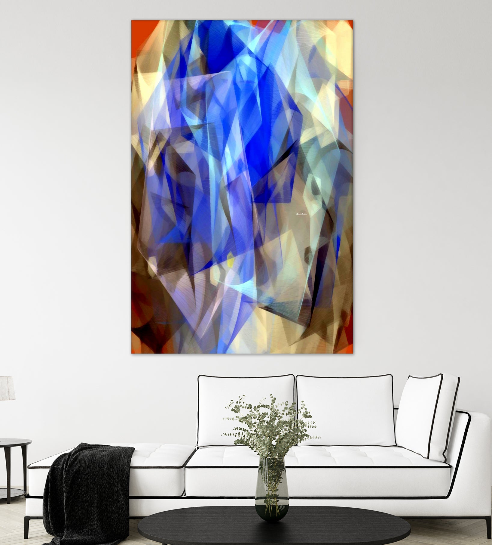 Abstract 3395 by Rafael Salazar on GIANT ART - blue digital painting