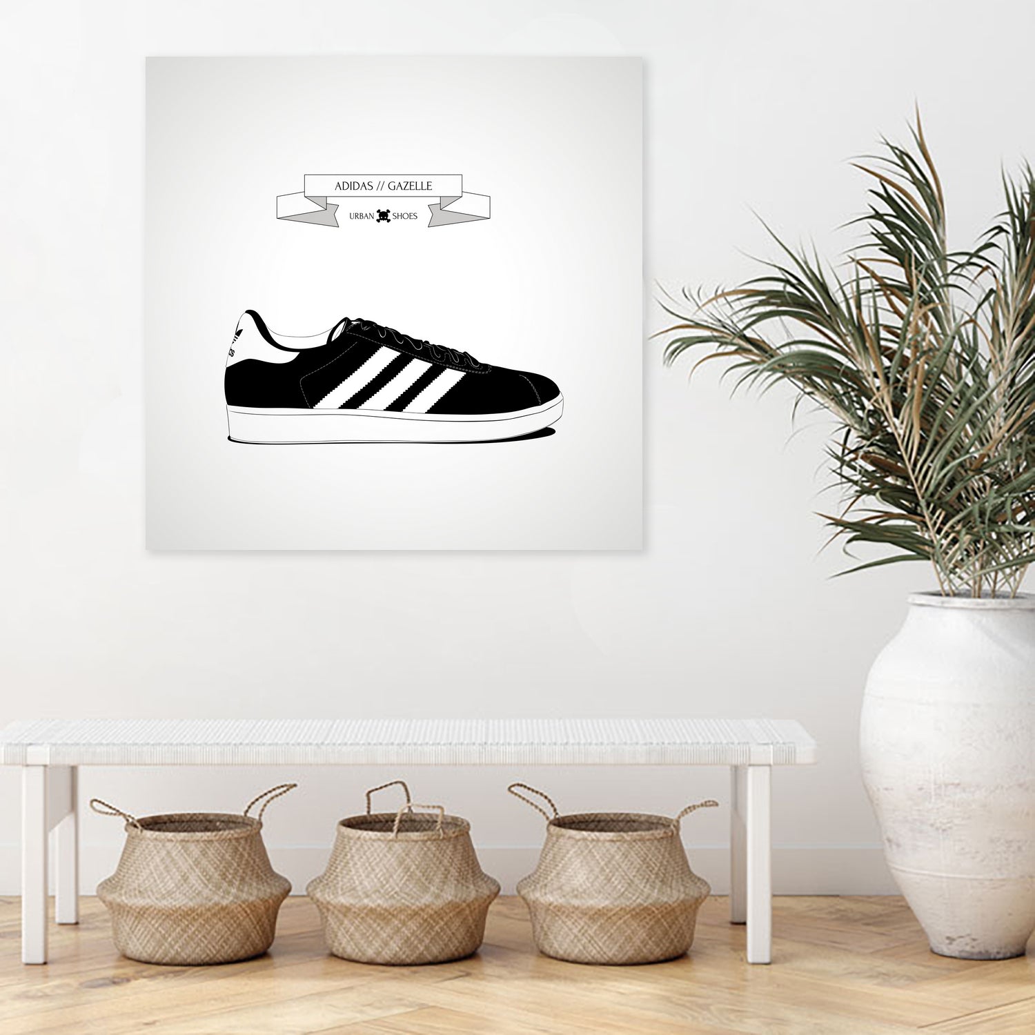 Urban Shoes / Adidas by Alejandro Garcia on GIANT ART - gray photo illustration