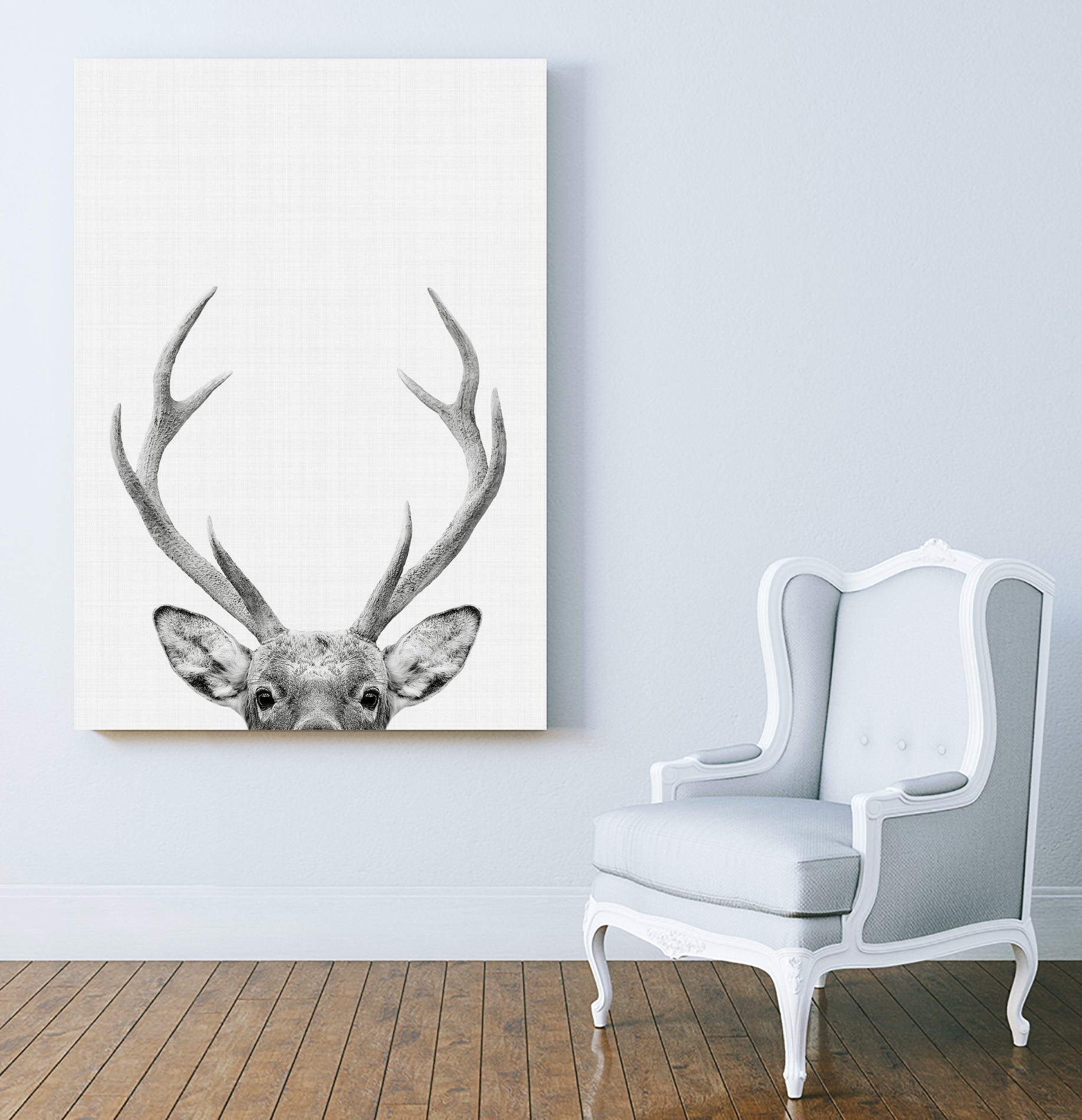 Deer Portrait by Justinas Jokubauskas on GIANT ART - black photo manipulation