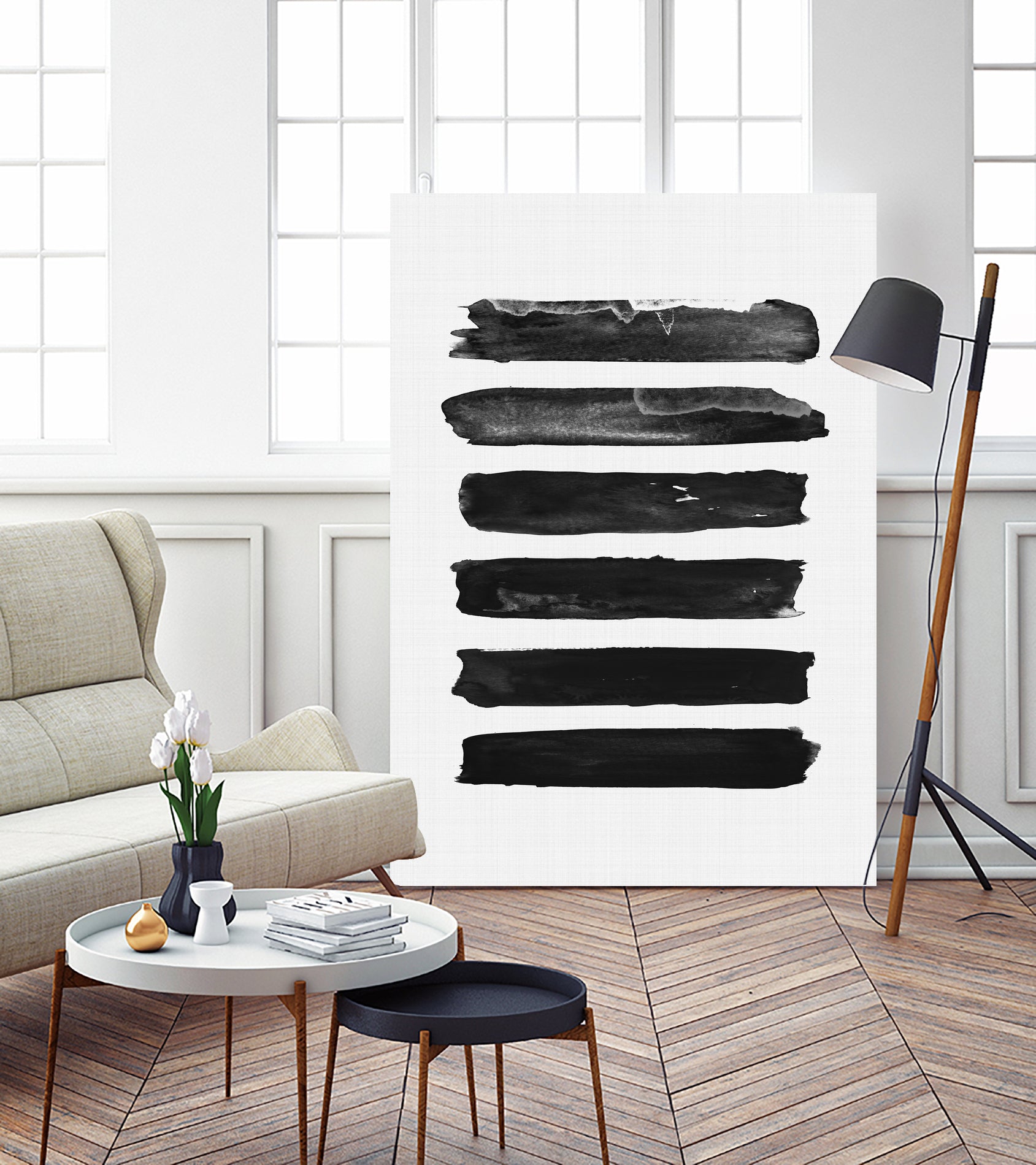 Brush Strokes by Justinas Jokubauskas on GIANT ART - black digital painting