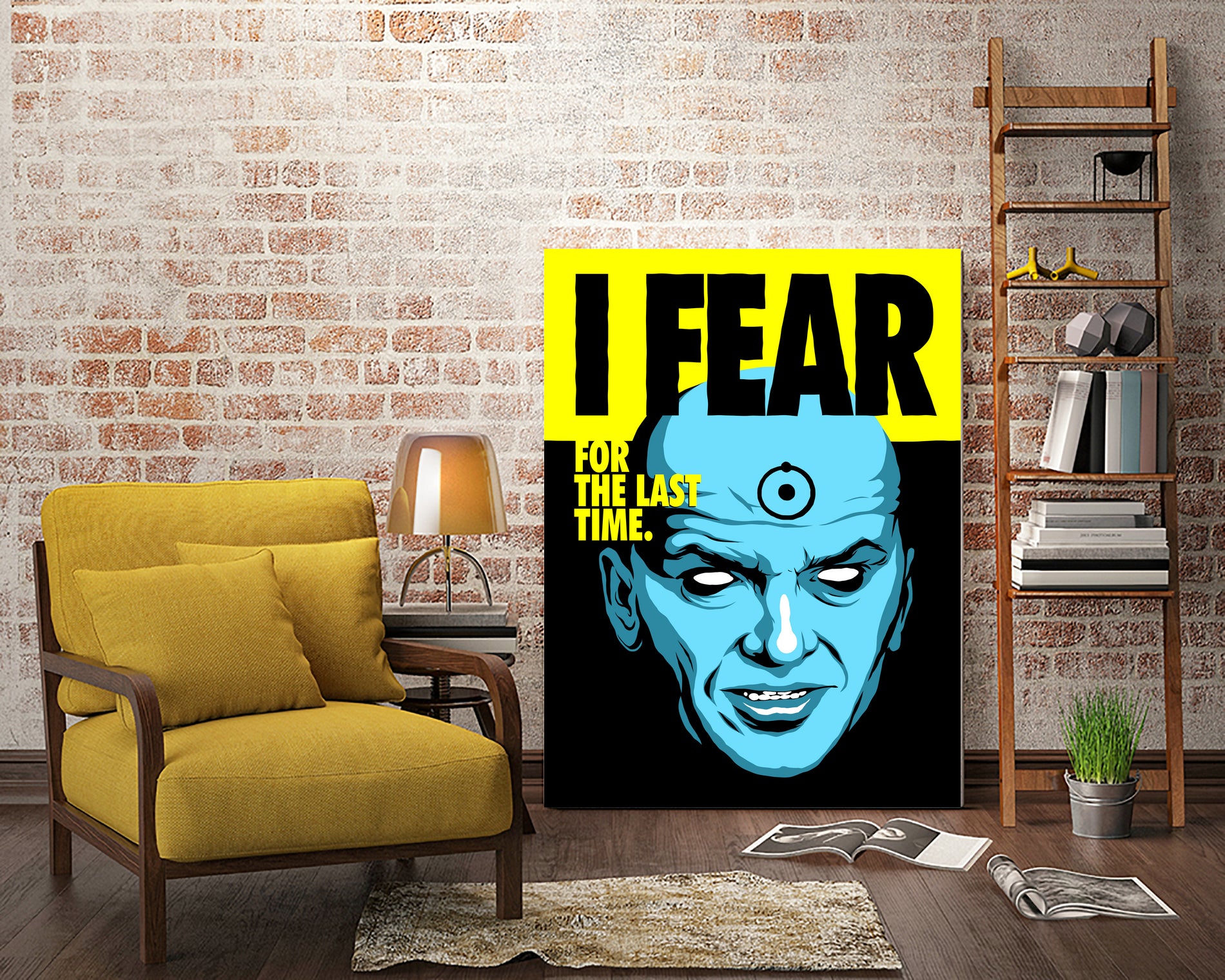 Fear by Bily Mariano da Luz on GIANT ART - blue digital drawing