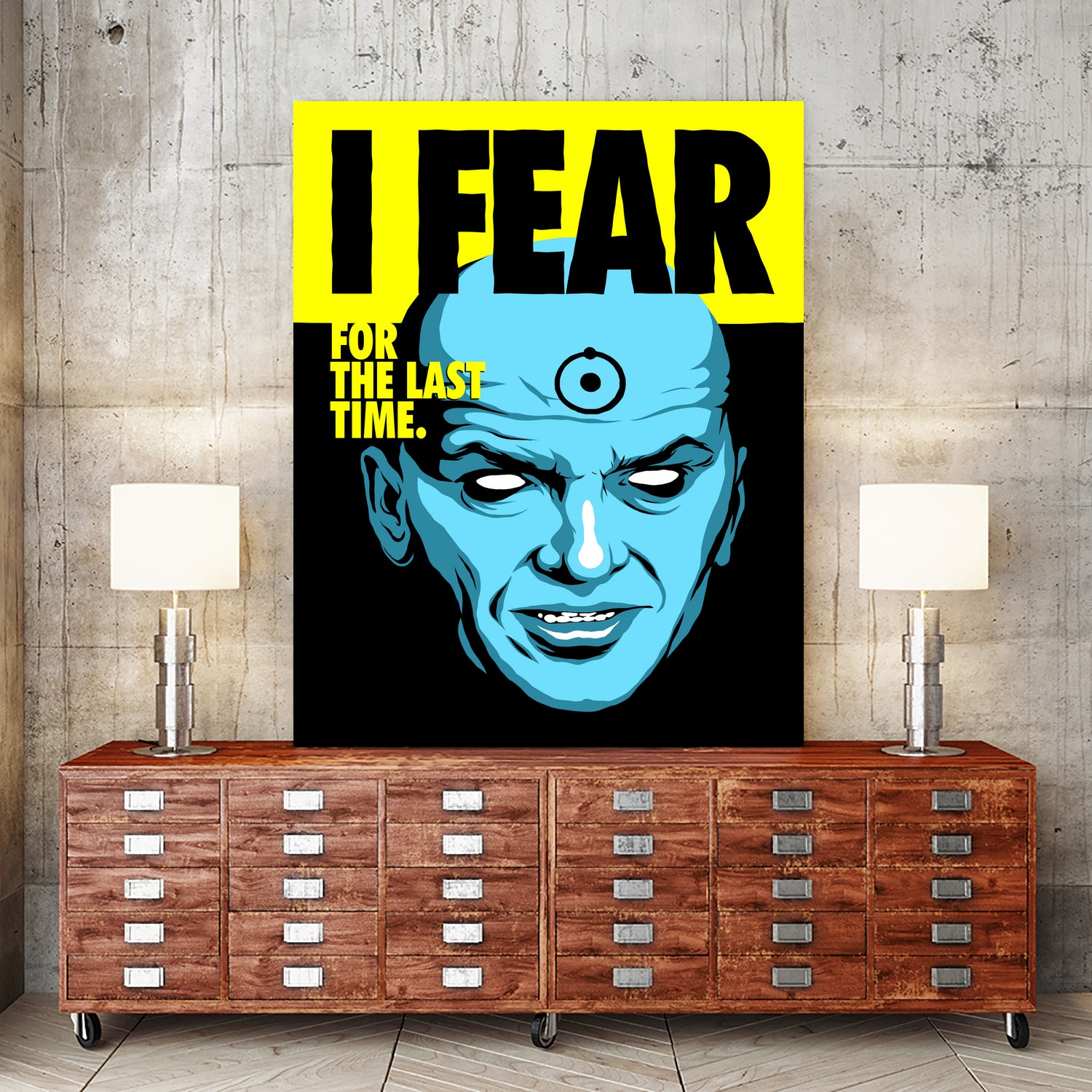 Fear by Bily Mariano da Luz on GIANT ART - blue digital drawing