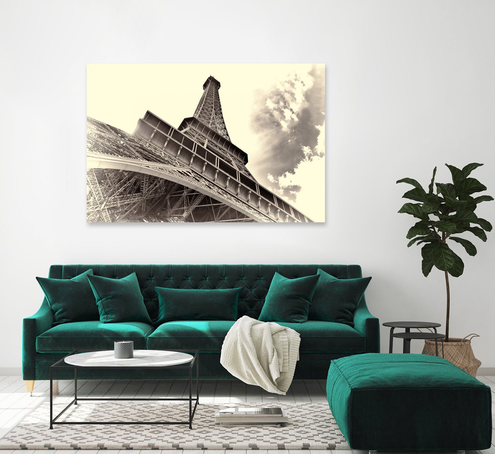 Eiffel Tower in Paris by I Bjork on GIANT ART - brown photo manipulation