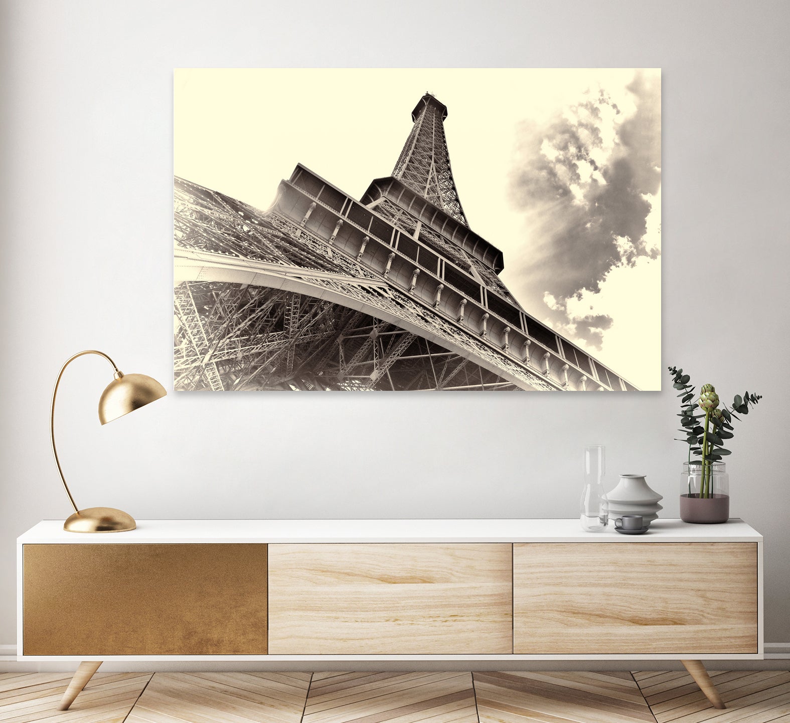 Eiffel Tower in Paris by I Bjork on GIANT ART - brown photo manipulation