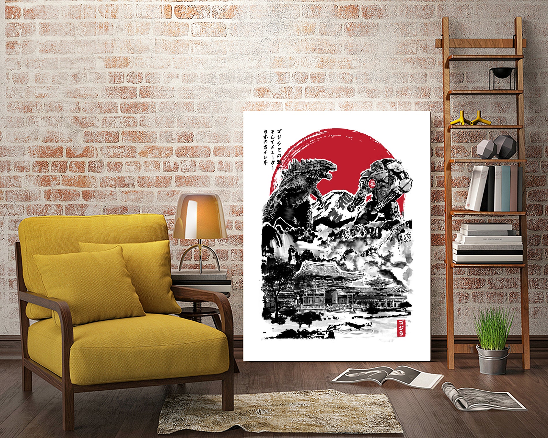 Attack on Japan Temple by Antonio Camarena on GIANT ART - white digital painting