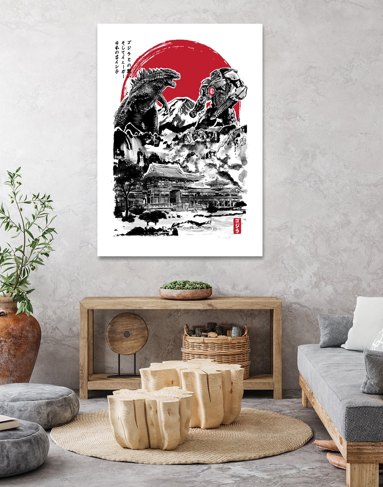 Attack on Japan Temple by Antonio Camarena on GIANT ART - white digital painting