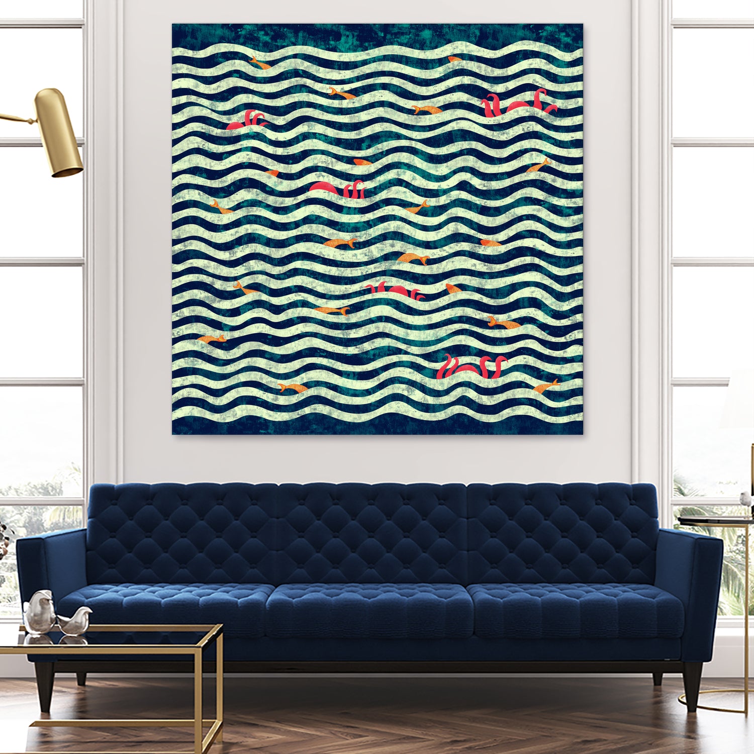 Sea roommate by ursulla Pinon on GIANT ART - blue digital drawing