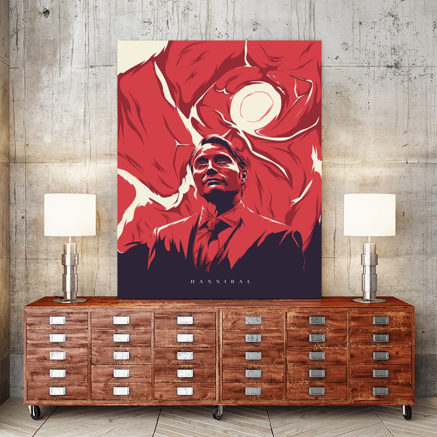 Hannibal by Tibor Lovas on GIANT ART - red vector illustration
