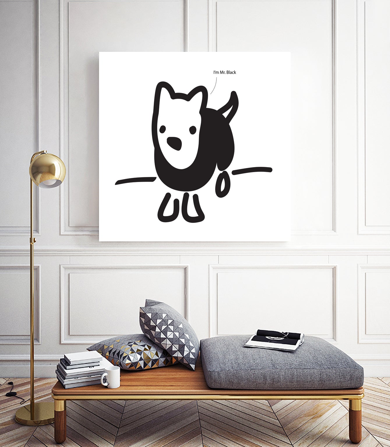 Mr. Black by Paul Thompson on GIANT ART - white vector illustration